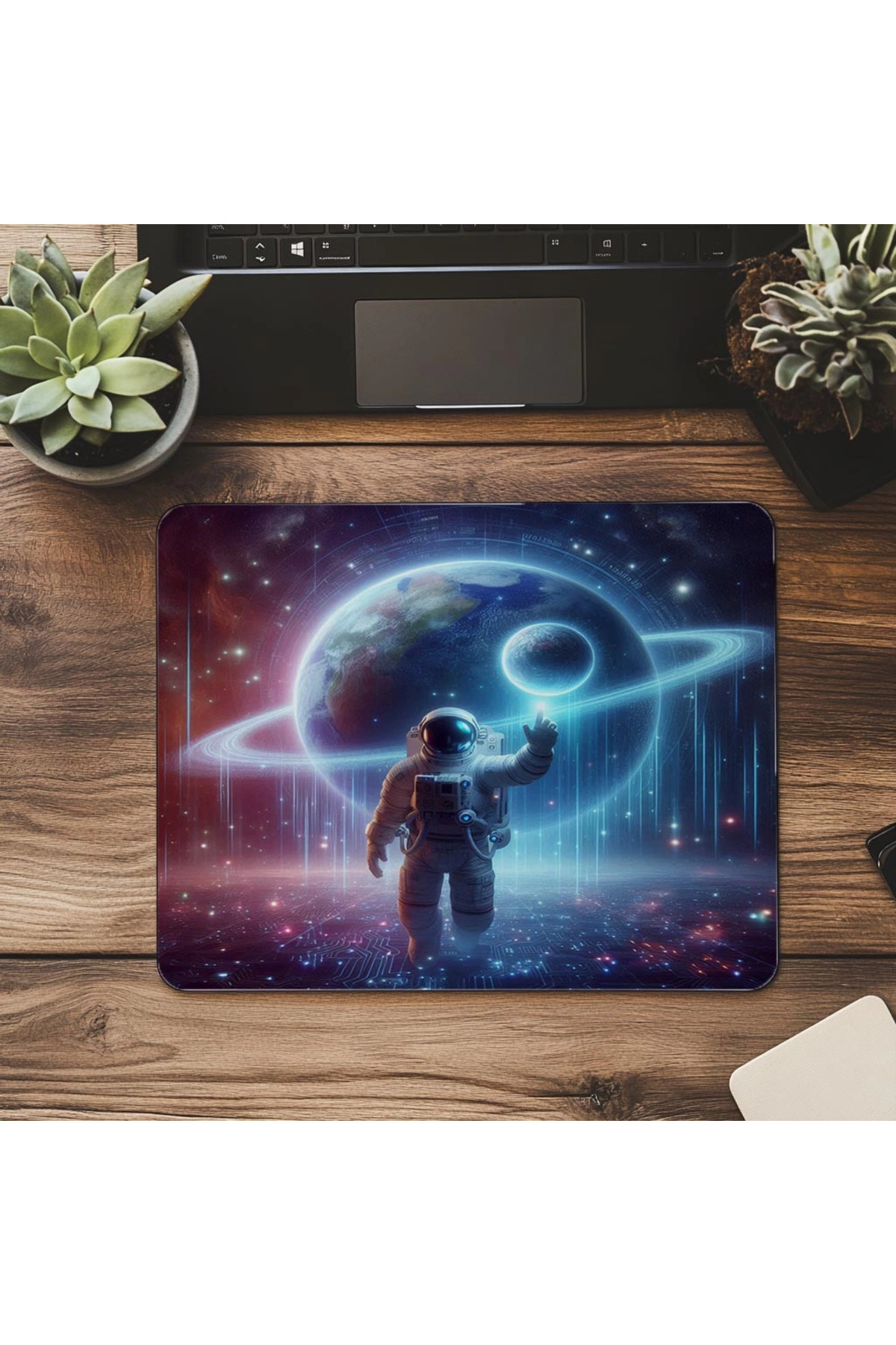 Luluyen-Floating Code Galaxy Mousepad Design - 19X23 cm 2 mm Rectangle Imported Printed Mouse Pad 7