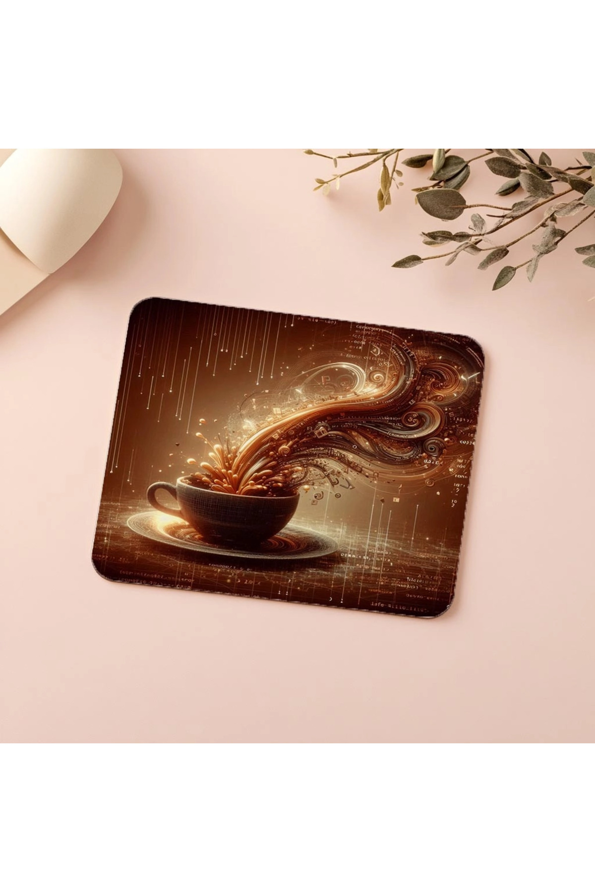 Luluyen-Espresso Code Conversion Themed Mousepad - 19X23 cm 2 mm Rectangle Imported Printed Mouse Pad 5