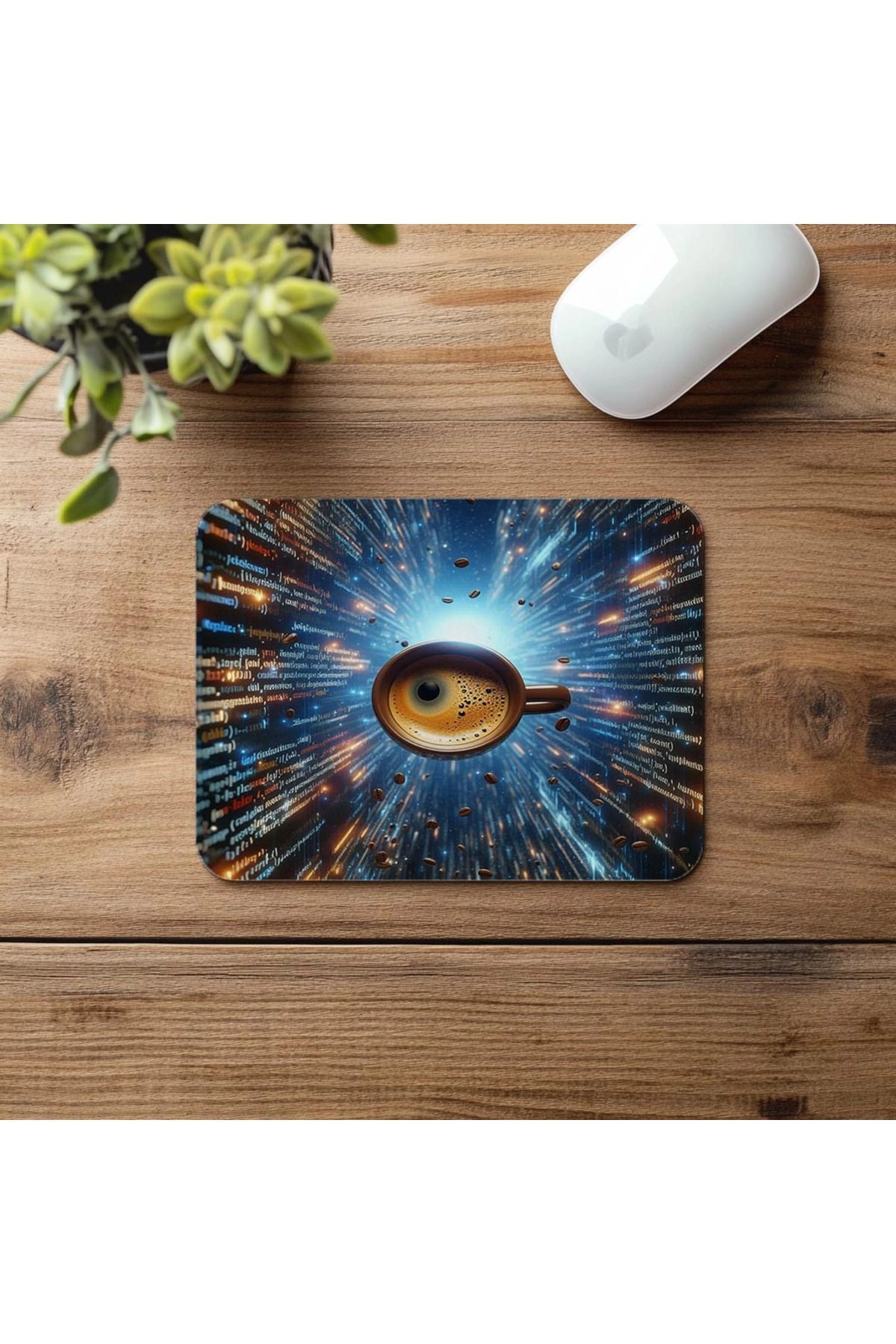 Luluyen-Mousepad Espresso plutitor cu cod Java - 19x23 cm 2 mm dreptunghiular importat imprimat mouse pad 4