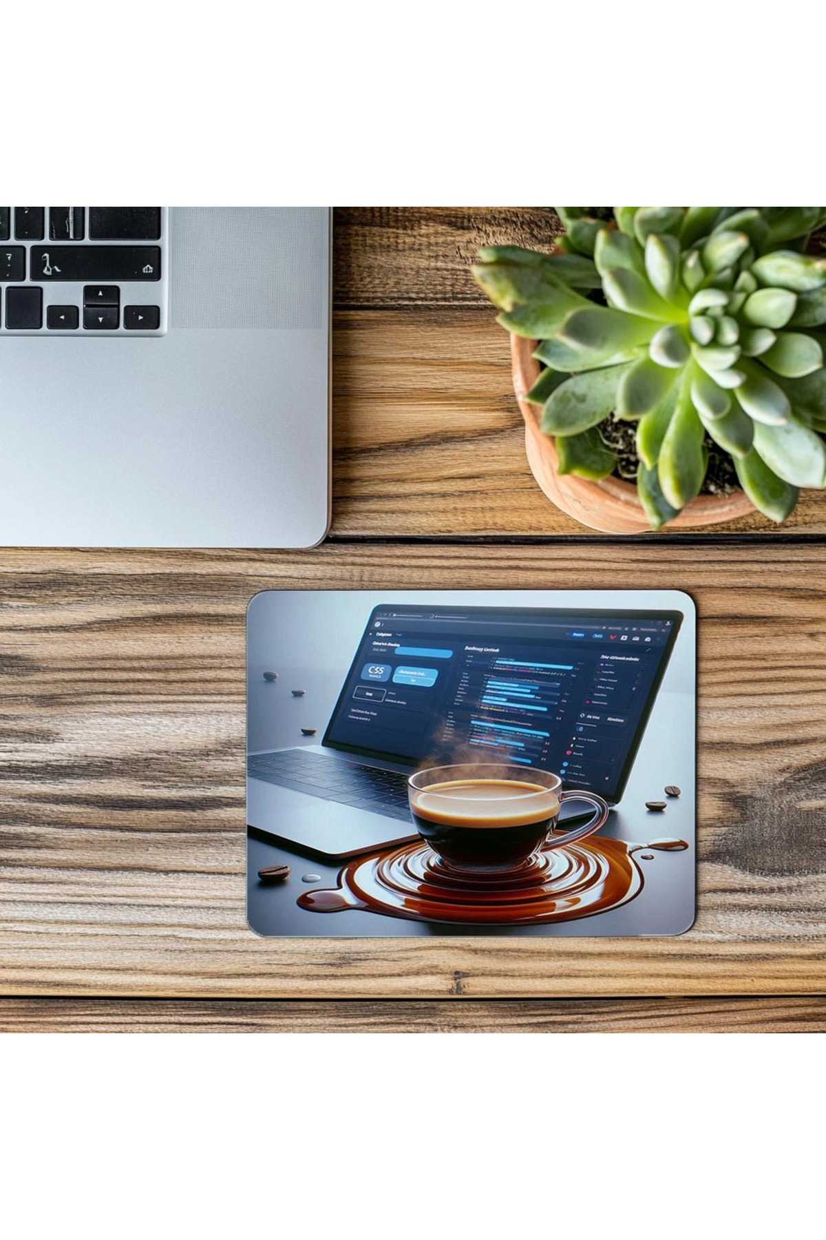 Luluyen-Realistic Illuminated Code Ambient Mousepad - 19X23 cm 2 mm Rectangle Imported Printed Mouse Pad 3