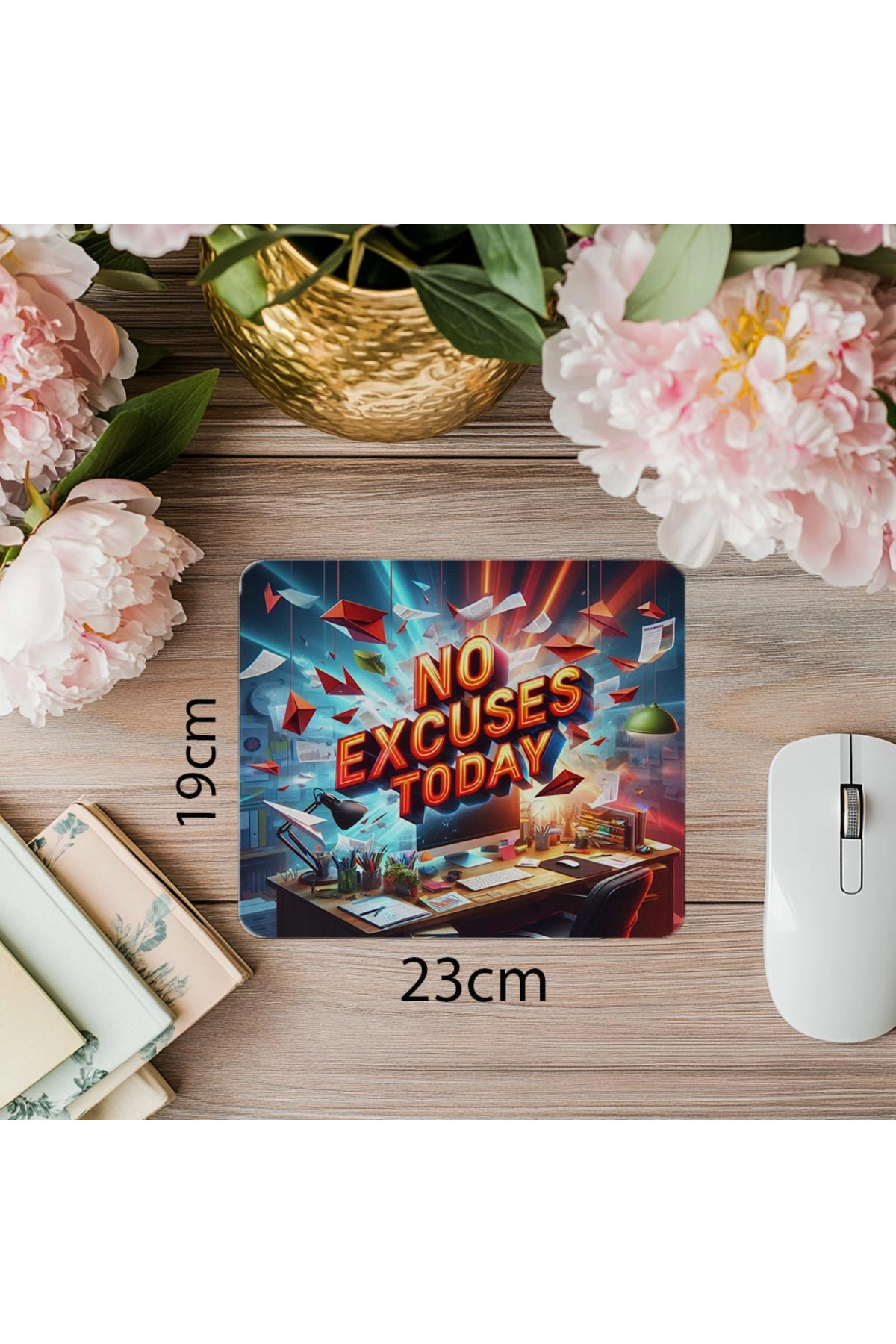 Luluyen-The Most Clear Message of the Day Mousepad – 3D Glossy Design - 19X23 cm 2 mm Rectangle Imported Printed Mouse Pad 1