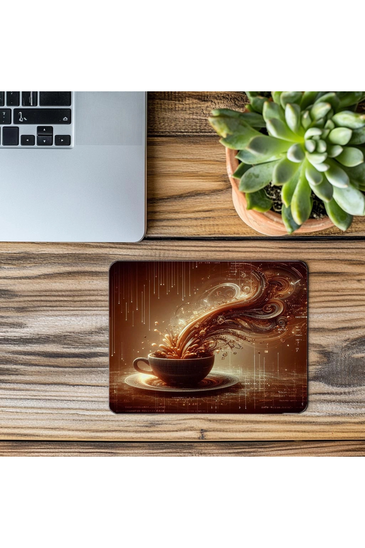 Luluyen-Espresso Code Conversion Themed Mousepad - 19X23 cm 2 mm Rectangle Imported Printed Mouse Pad 3
