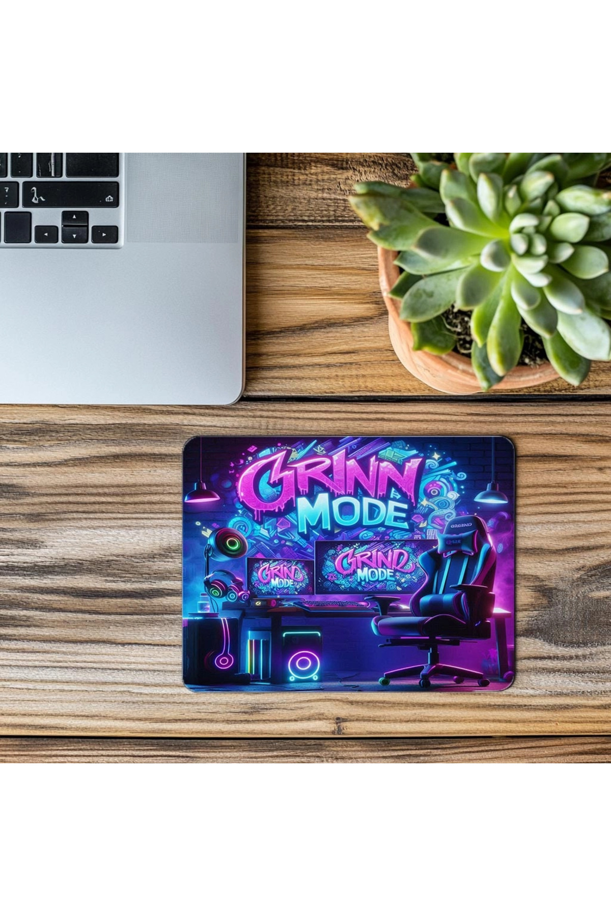 Luluyen-Rgb Mouse Pad with Working Mode Light Writing - 19X23 cm 2 mm Rectangle Imported Printed Mouse Pad 3