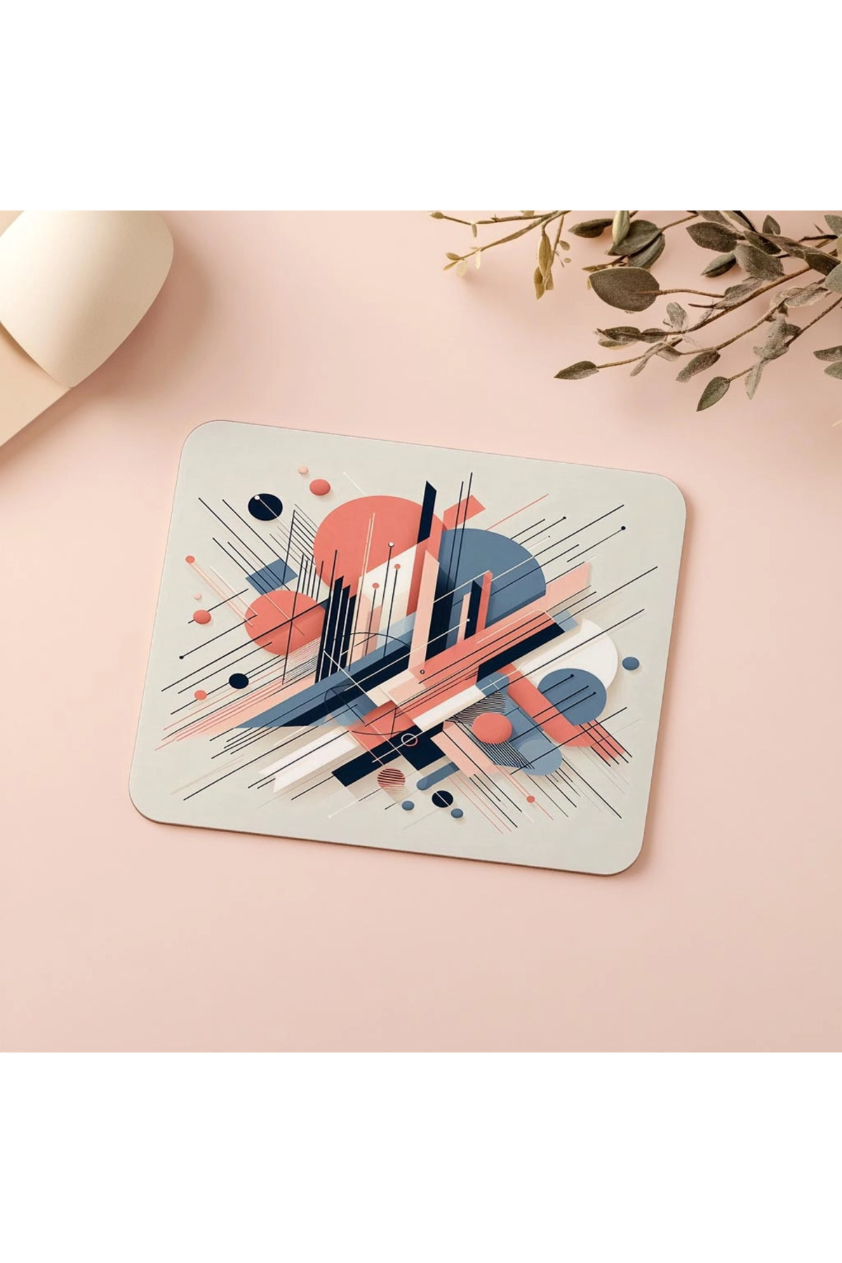 Luluyen-Abstract Shaped Mouse Pad with Thin Stick - 19X23 cm 2 mm Rectangle Imported Printed Mouse Pad 5