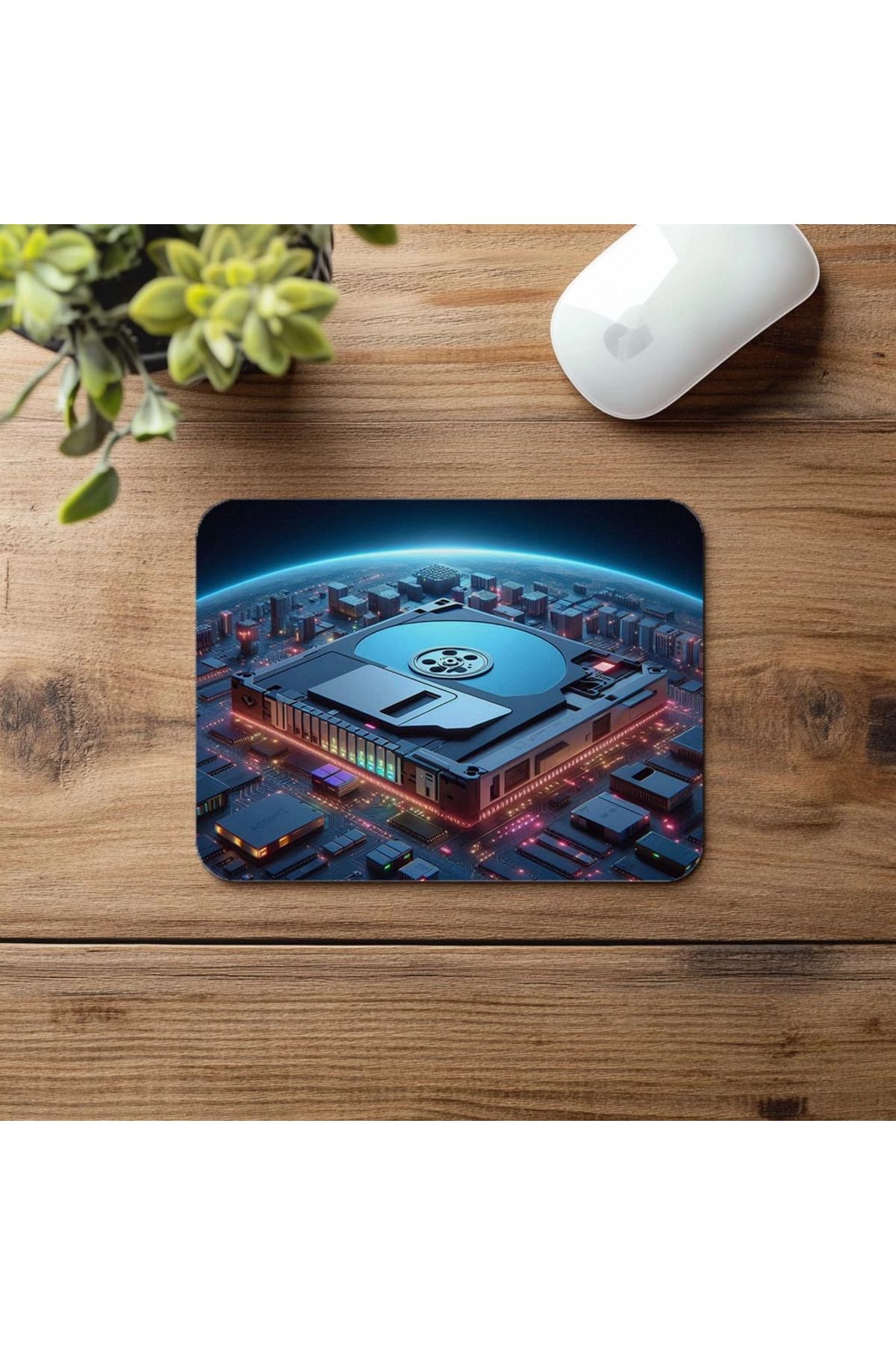 Luluyen-Mouse Pad cu tematică de intrare a datelor cu efect 3D - 19x23 cm 2 mm dreptunghiular importat imprimat mouse pad 4