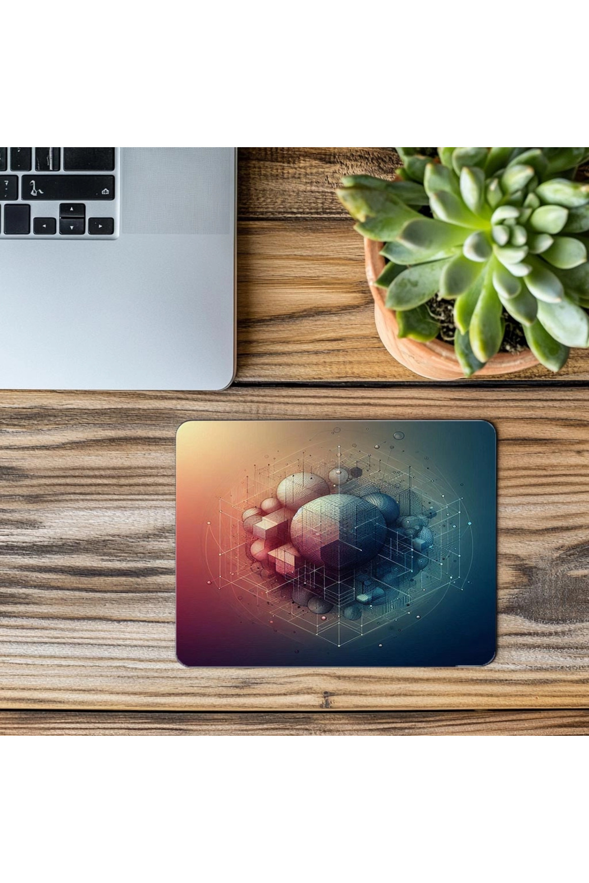 Luluyen-Mousepad on the Technological Minimalist Visual - 19X23 cm 2 mm Rectangle Imported Printed Mouse Pad 3