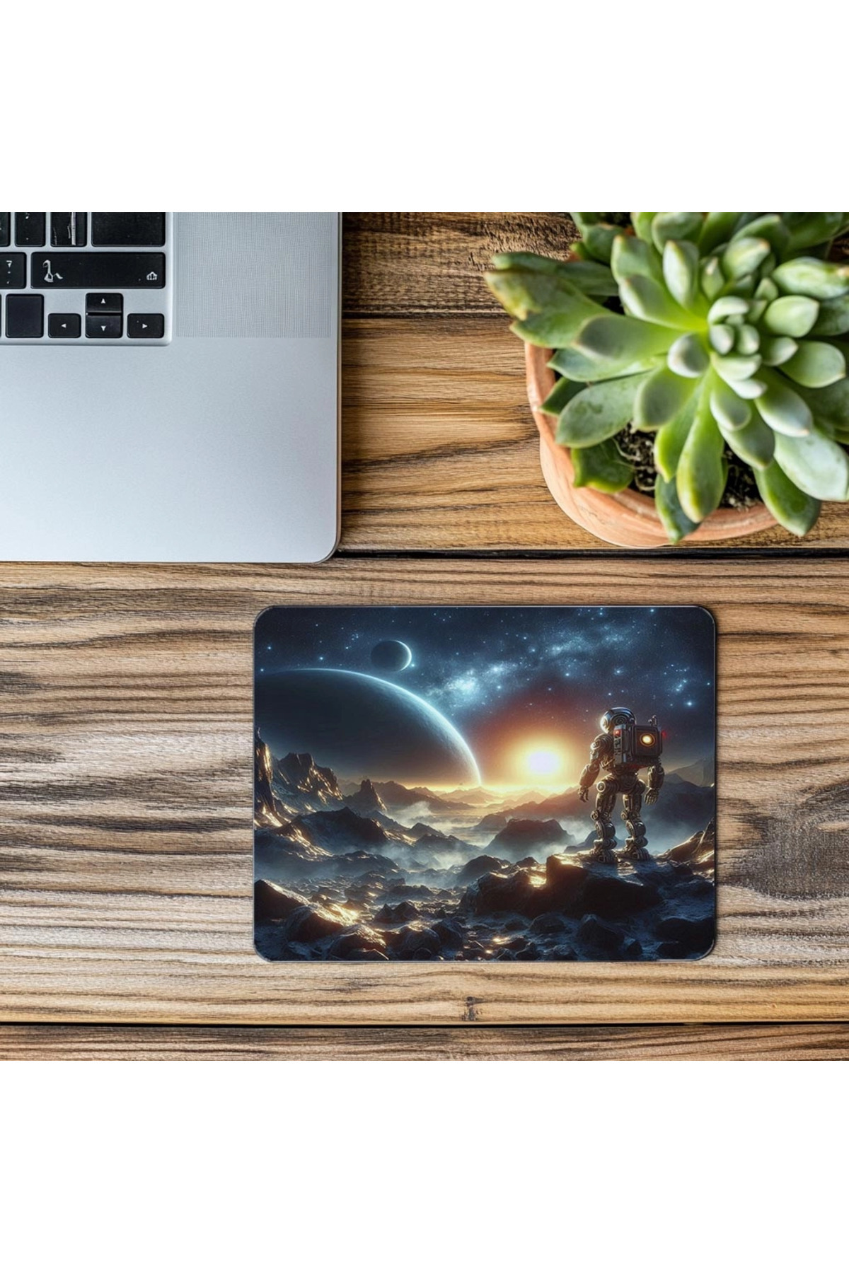 Luluyen-Technology and Universe in One Mouse Pad - 19X23 cm 2 mm Rectangle Imported Printed Mouse Pad 3