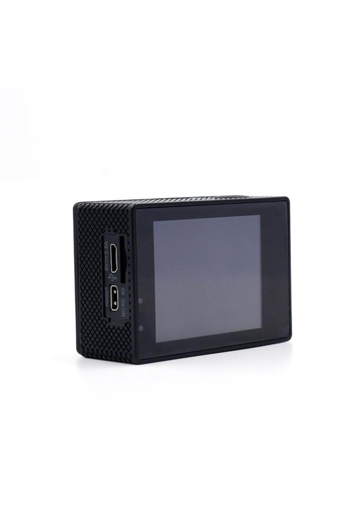 Lamtech-Cameră de acțiune LAM 021615 Duo, 4K, ecran TFT LCD dual 2 + LCD de stare 0.66, Wi-Fi (negru) 4