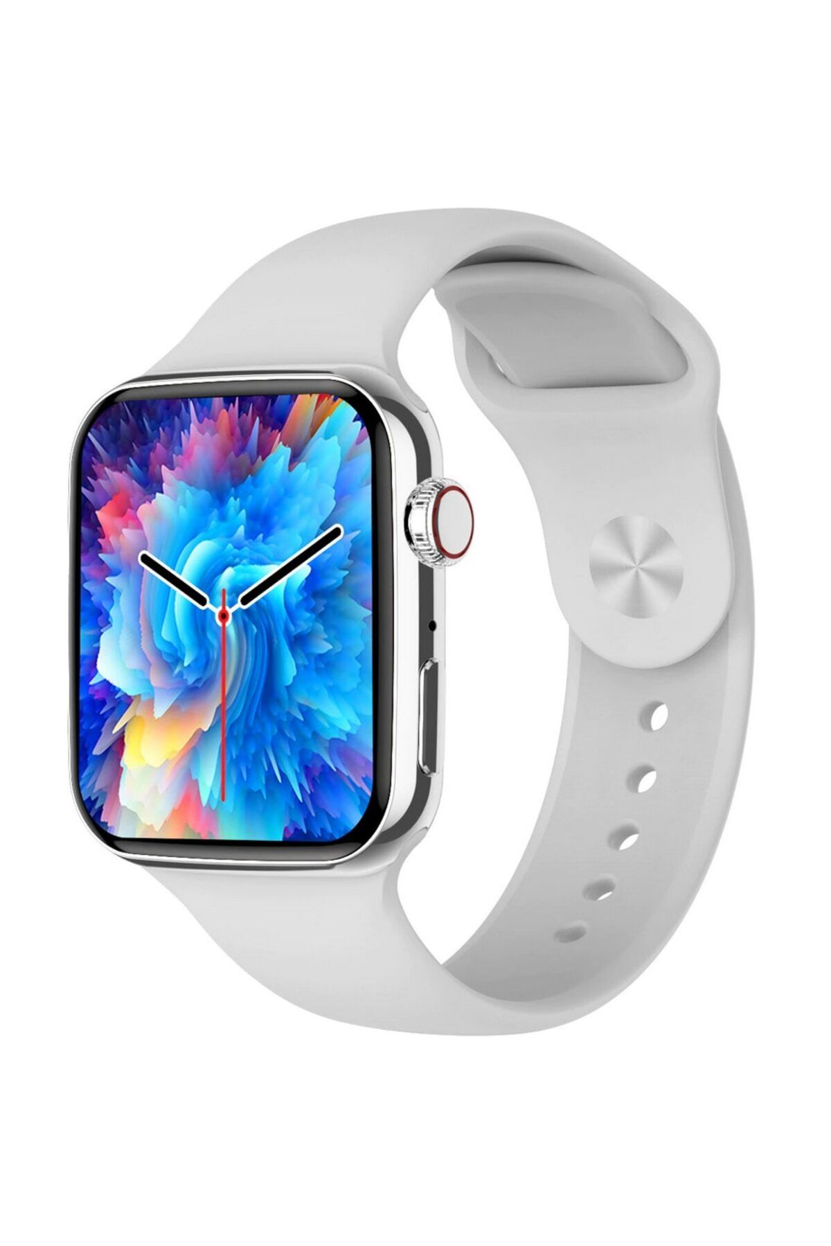 SOLTOY-Ceas Smartwatch SOLTOY® DoTime SV, Always ON Display 1.95”, Incarcare Wireless, Silver Silicon 1