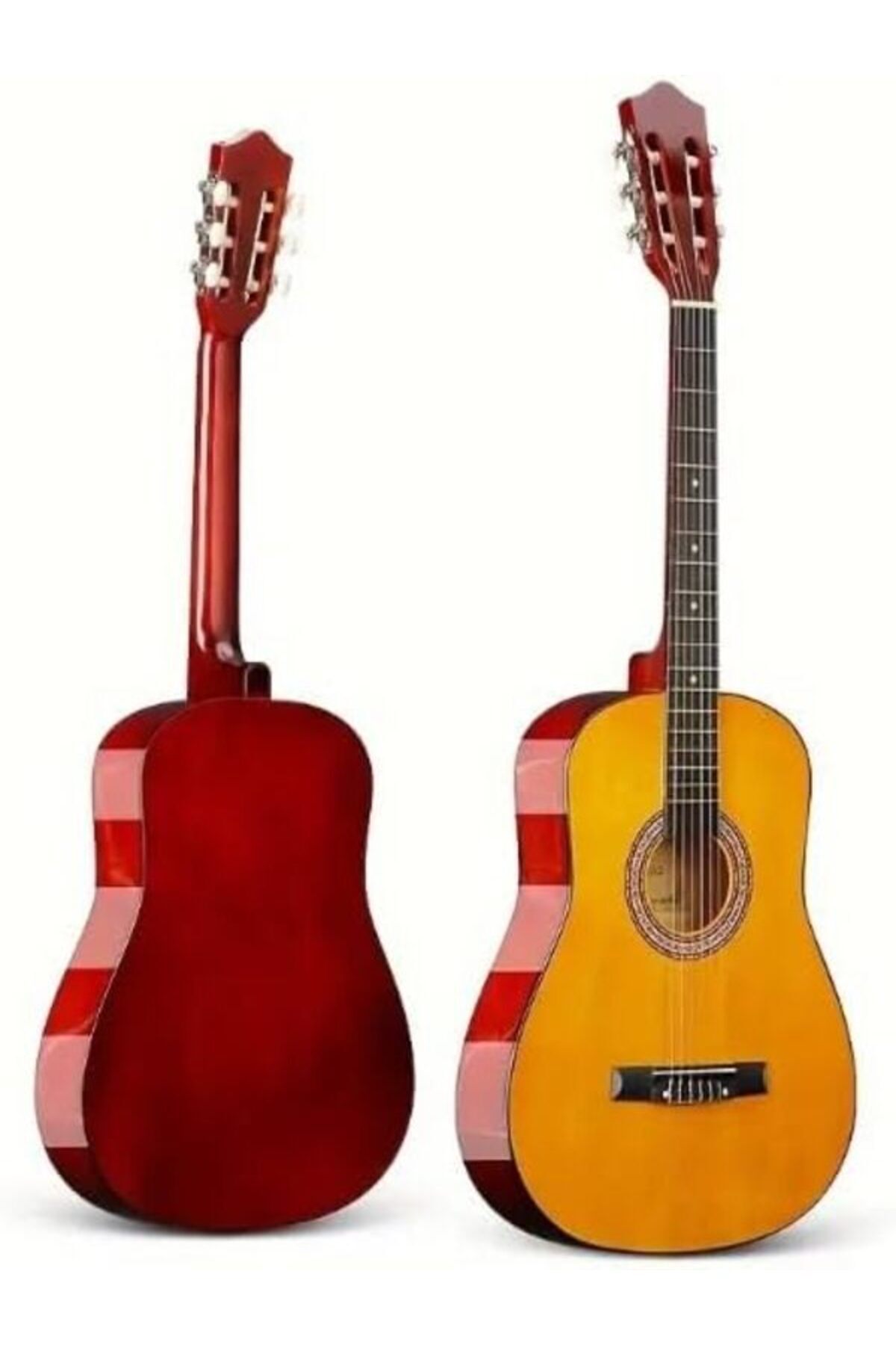 MegArya-38-Inch Classical Guitar with Nylon Strings - Yellow Natural 2