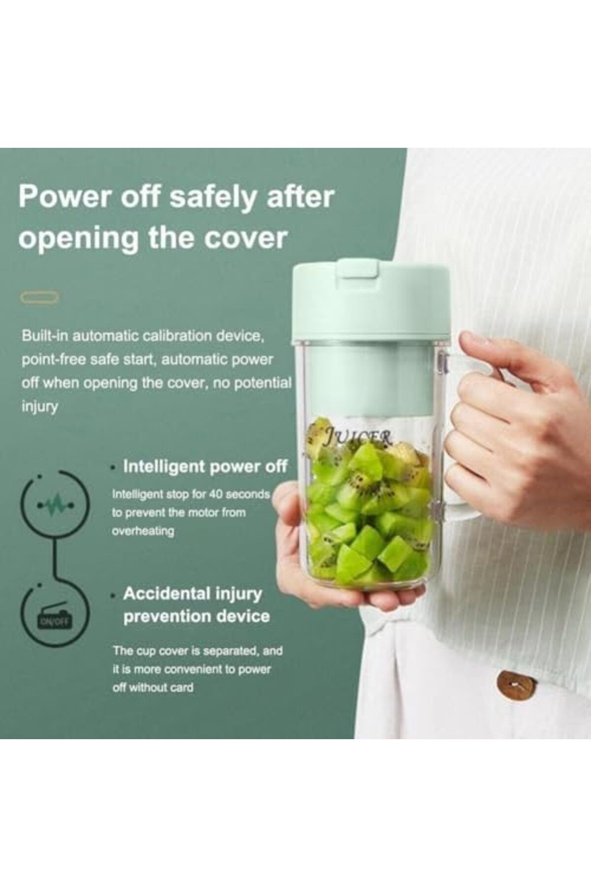 Generic-Juicer Cup Portable Blender Citrus Juicer Mini Blender Fruit Smoothies and Shakes USB Electric ice c 7