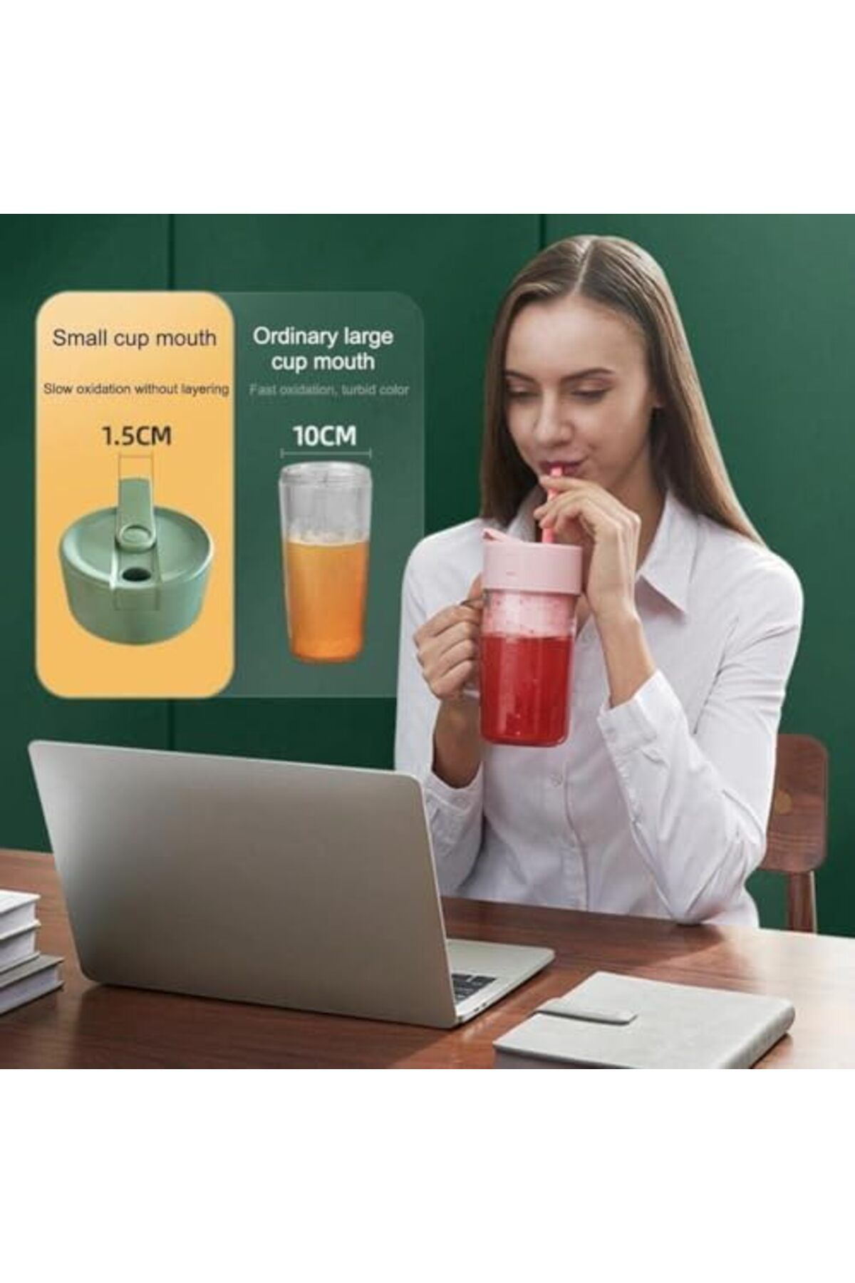 Generic-Juicer Cup Portable Blender Citrus Juicer Mini Blender Fruit Smoothies and Shakes USB Electric ice c 5
