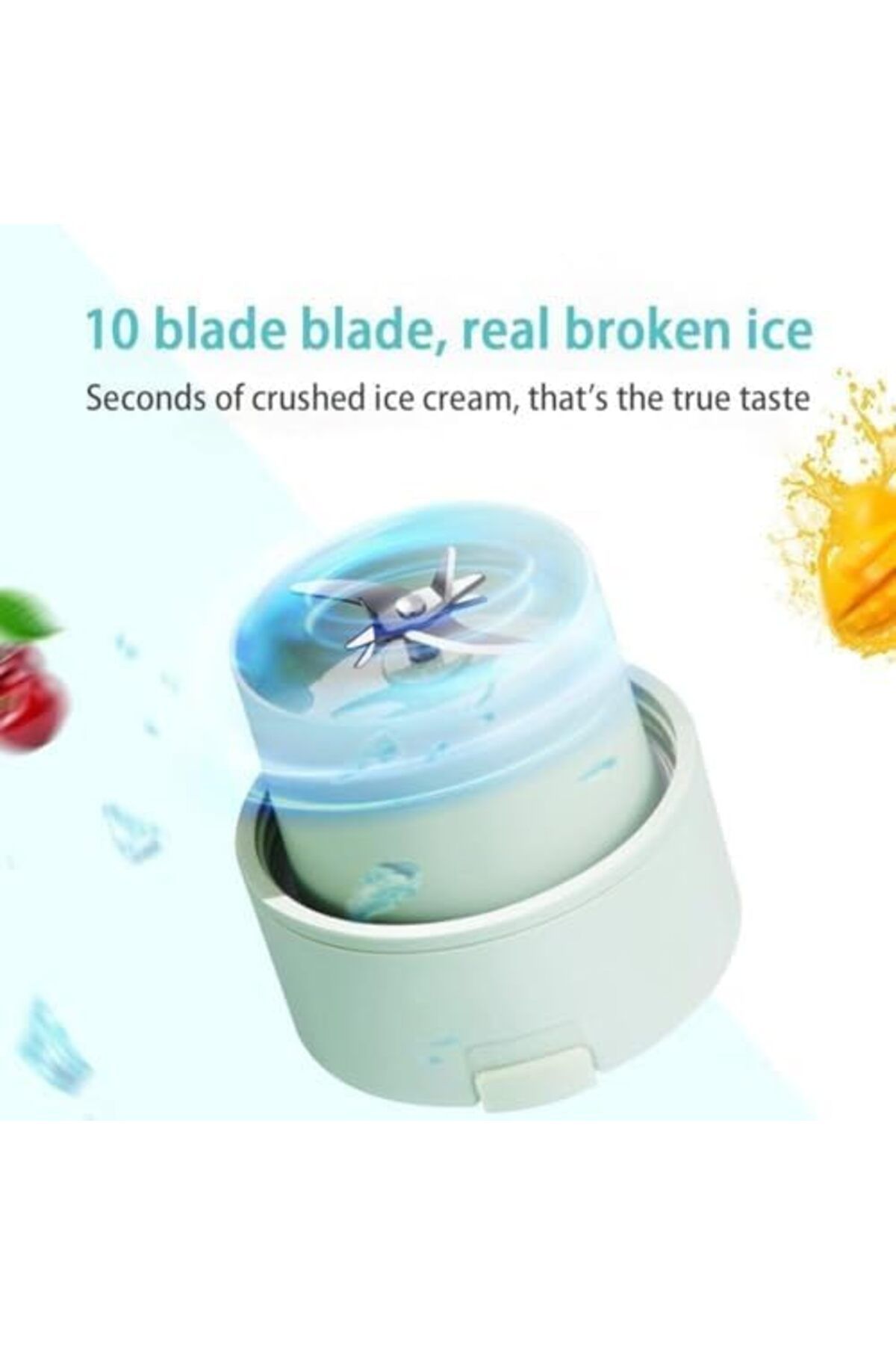 Generic-Juicer Cup Portable Blender Citrus Juicer Mini Blender Fruit Smoothies and Shakes USB Electric ice c 3