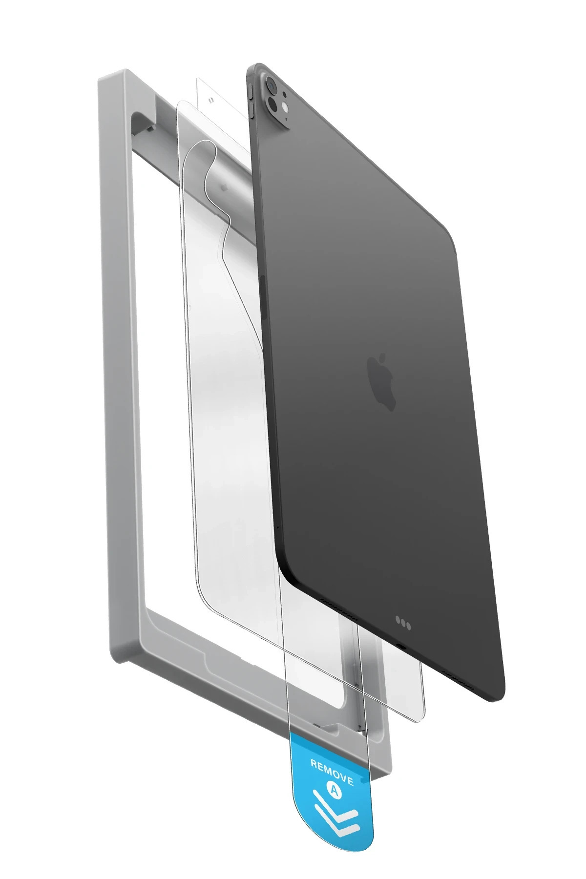 UNIQ Better By Design-iPad Pro 13 M4 Chip 2024 Screen Protector Tempered Glass Optix Exofit Applicator with Easy Installation Apparatus 5