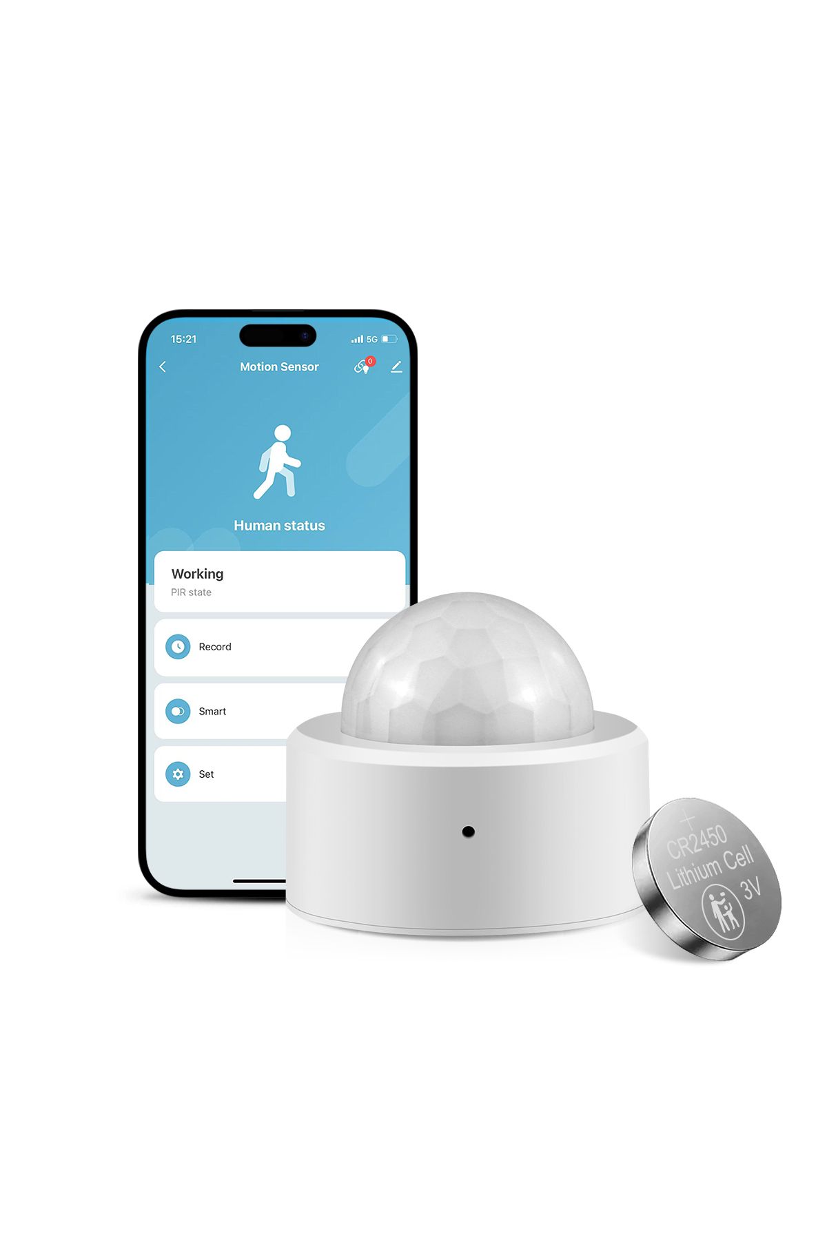 Choice-WHITE Zigbee Smart WiFi Multifunctional PIR Motion Sensor Switch Infrared Detector Security Alarm Ph 1