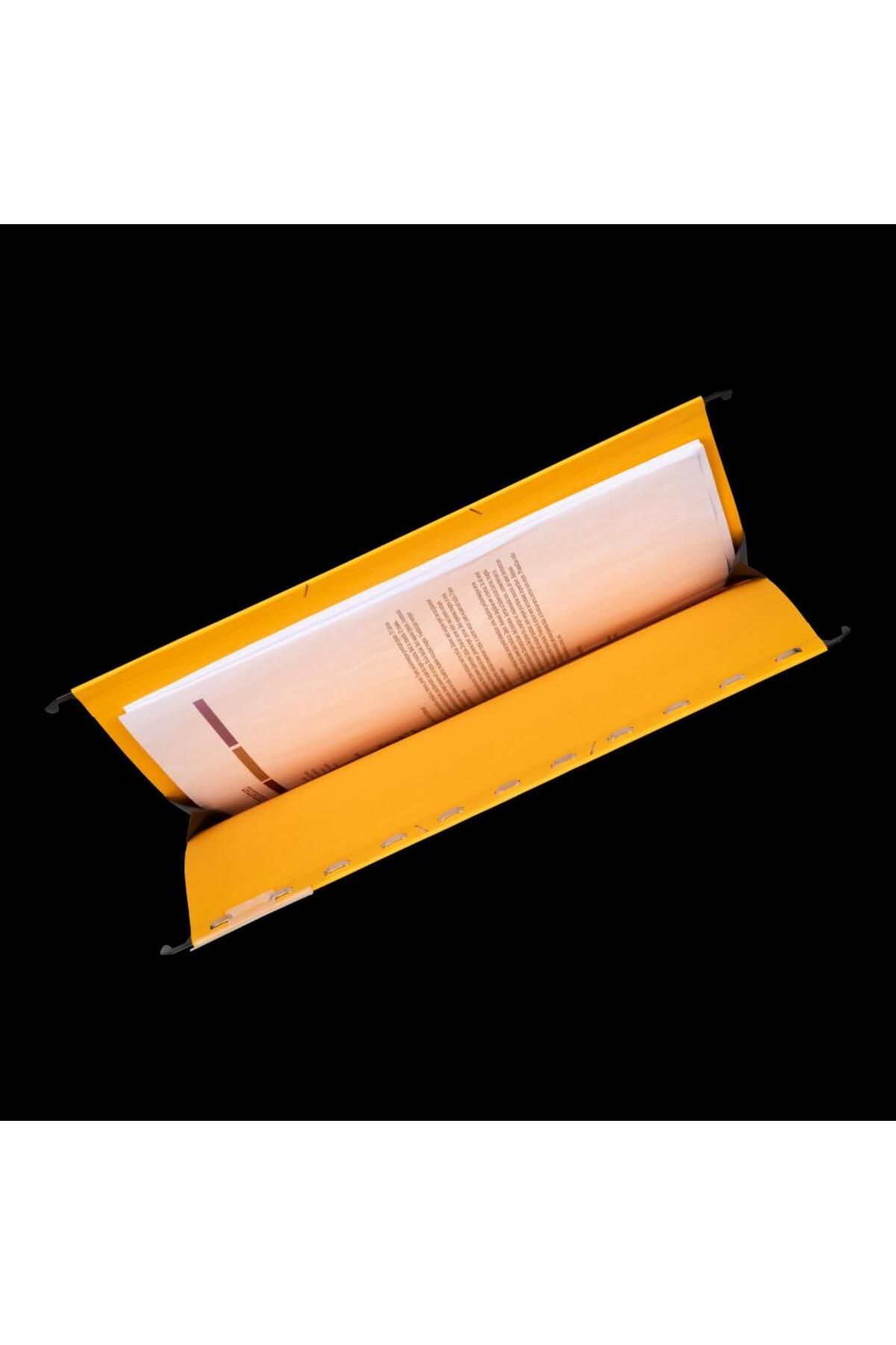 ELBA-Ultimate Hanging Folder with Gusset A4, 240gsm Cardboard, 330-Sheet Capacity, Yellow Color 4