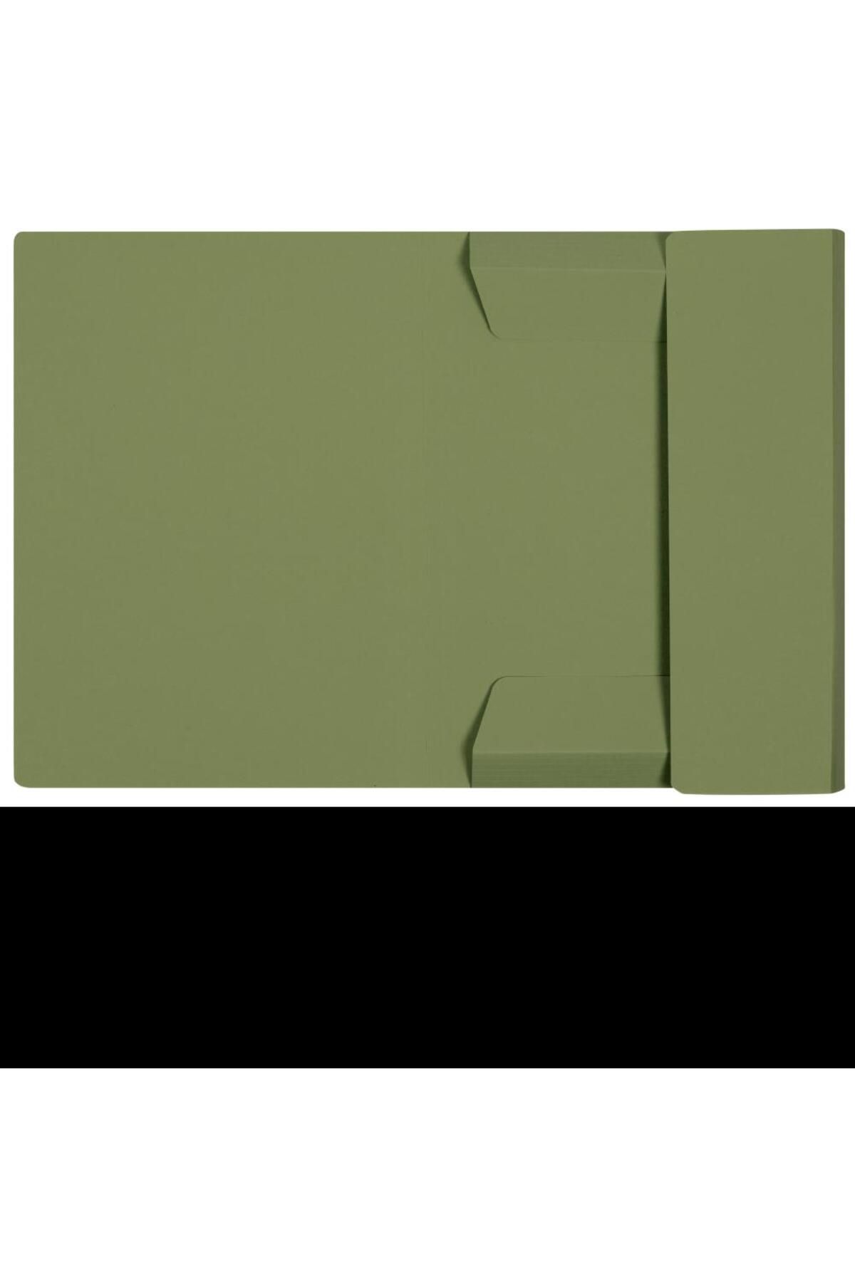 ELBA-Smart A4 Envelope Folder, Manila Cardboard 250gsm, 150-Sheet Capacity, Green Color 2
