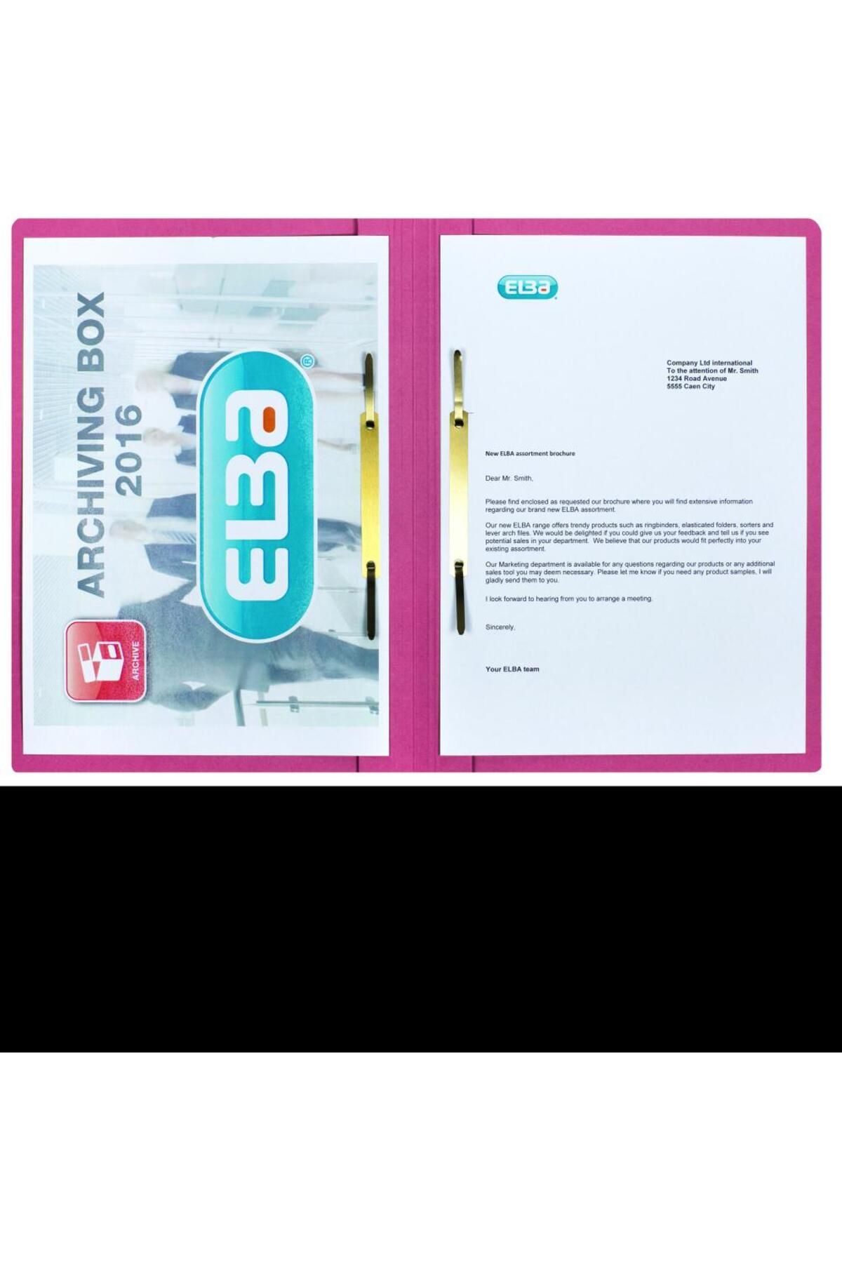 ELBA-Smart A4 Lever Arch File, Double Filing Mechanism, 320gsm Cardboard, 200-Sheet Capacity, Red Color 1