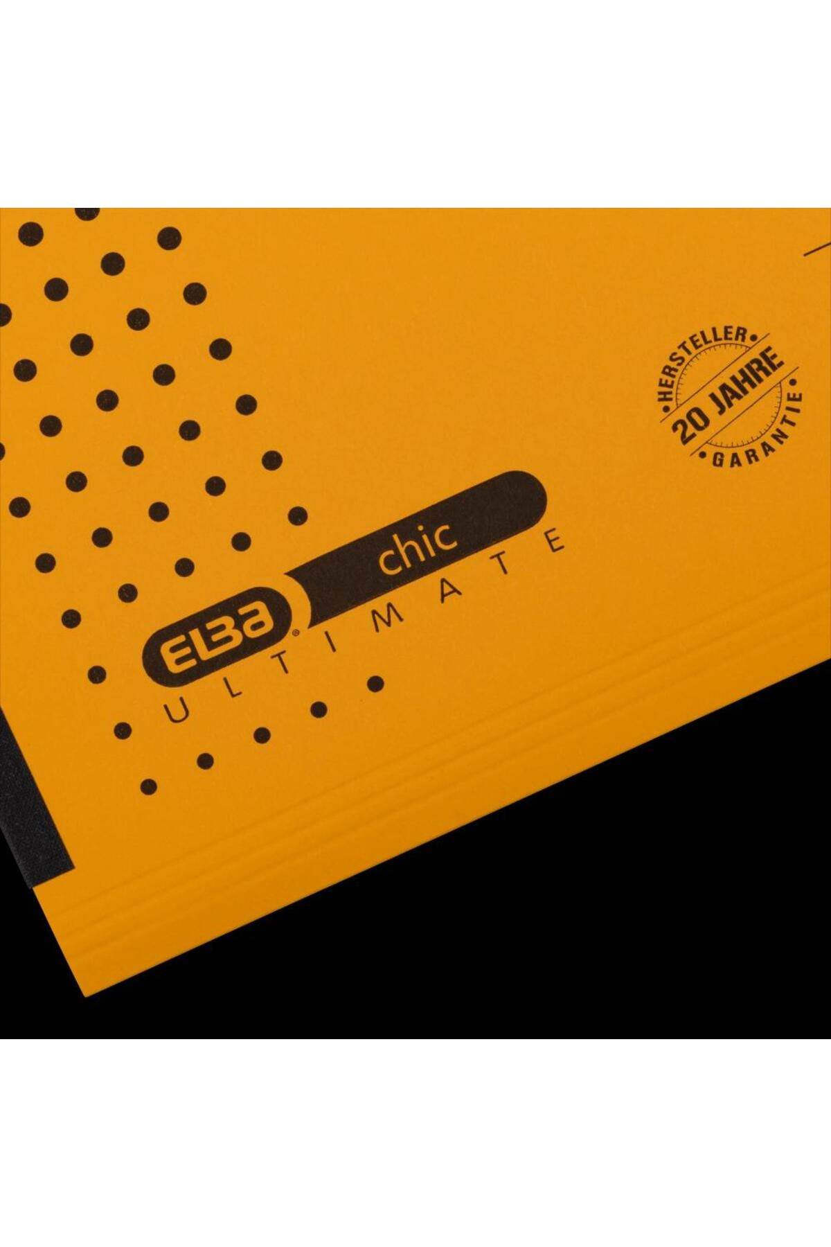 ELBA-Ultimate Hanging Folder with Gusset A4, 240gsm Cardboard, 330-Sheet Capacity, Yellow Color 3