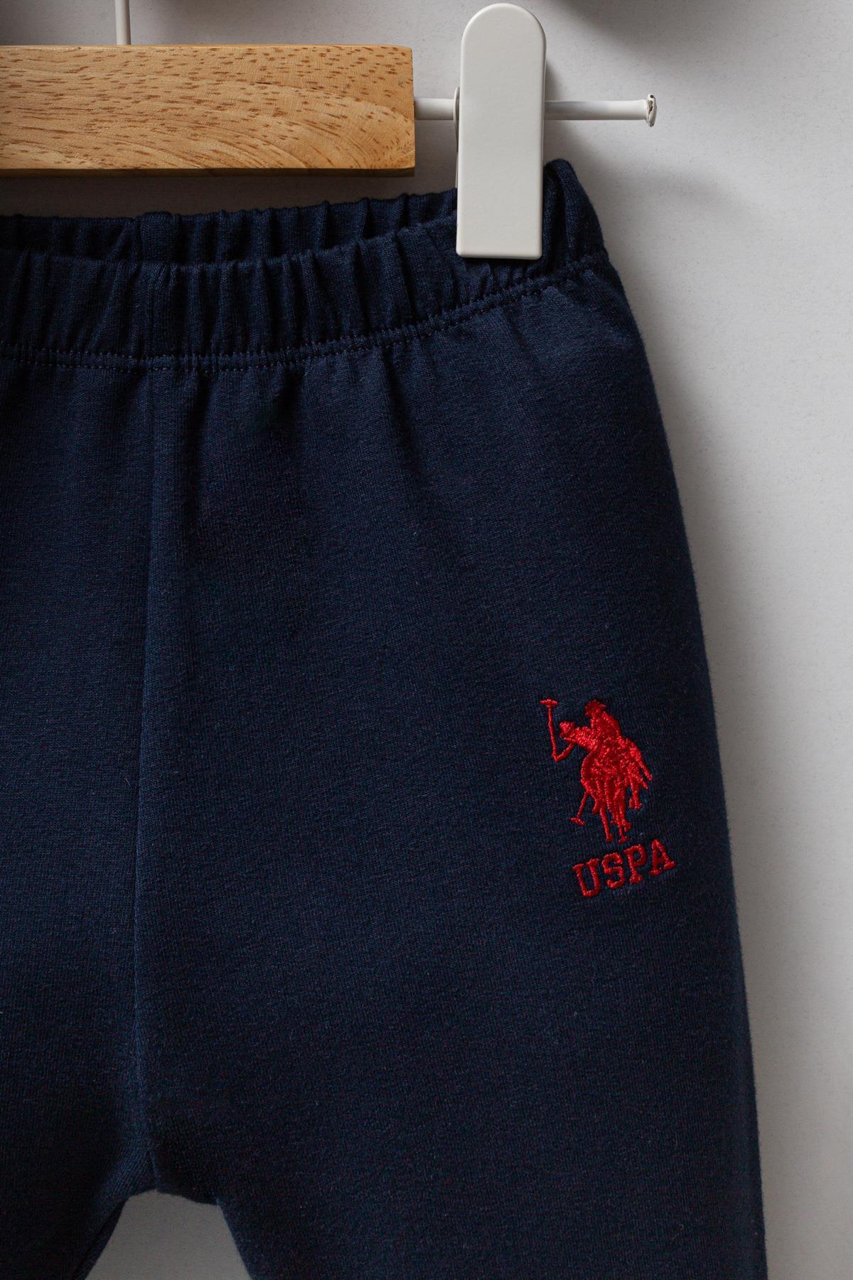 U.S. Polo Assn. Erkek Bebek Polo Yaka Pike Kumaş Alt Üst Takım fotoğrafı 3 (önizleme)