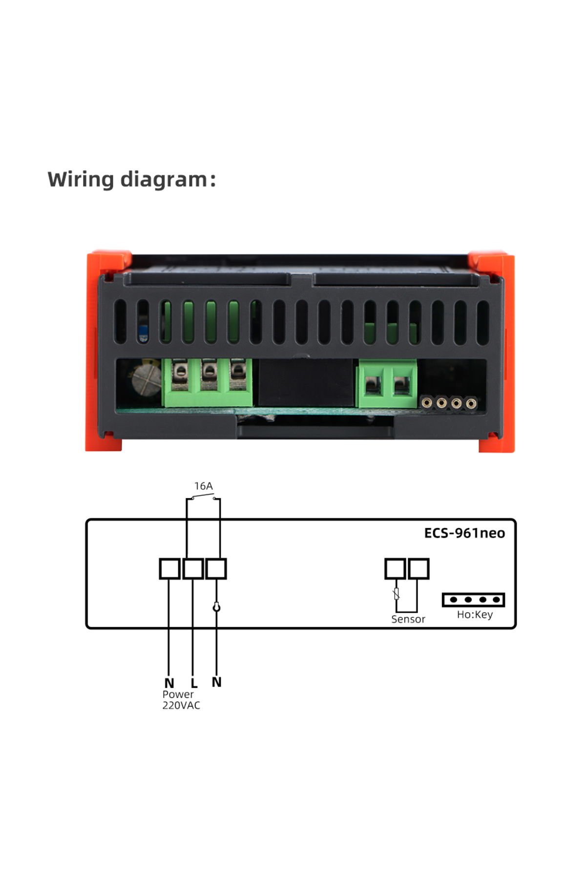 Choice1-220V ECS-961NEO Digital Thermostat Humidity Microcomputer Temperature Controller Regulator Thermoreg 5