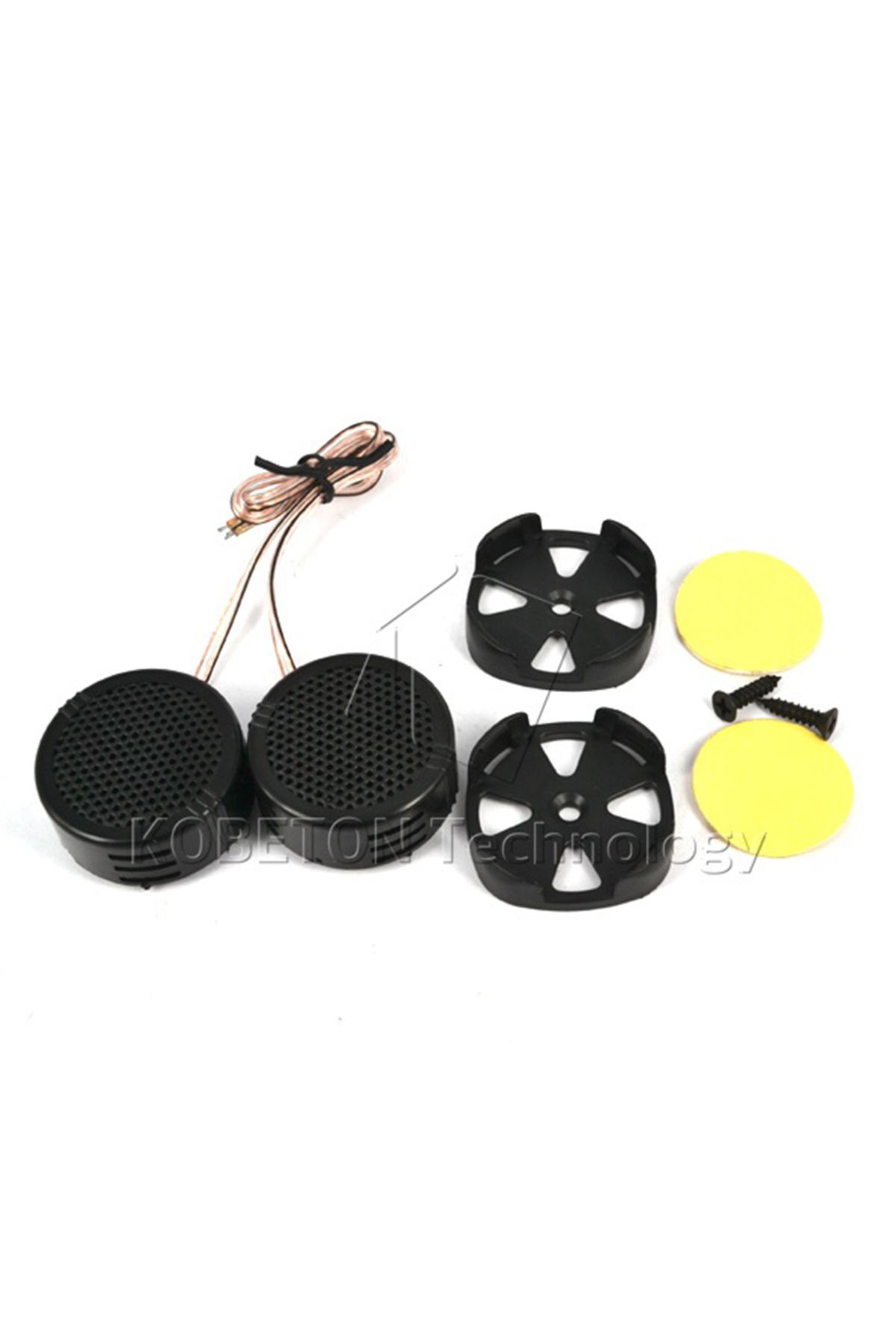 Kebidumei-2X Car Mini Dome Tweeter Car Speaker Universal High Efficiency Loudspeaker Loud Speaker Super Pow... 2
