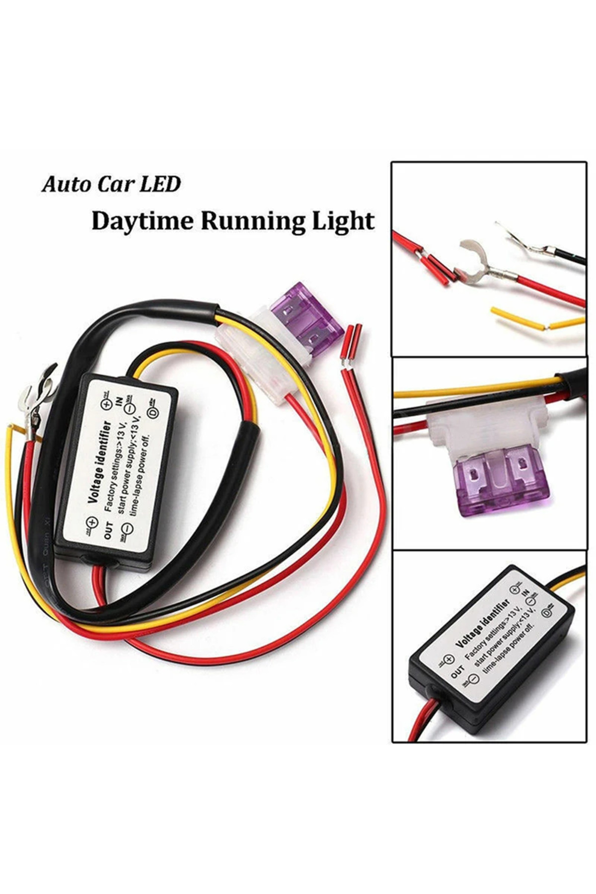 Choice-MULTI DRL Controller Auto Car LED Daytime Running Light Relay Harness Dimmer on/Off 12-18V Fog Light 2