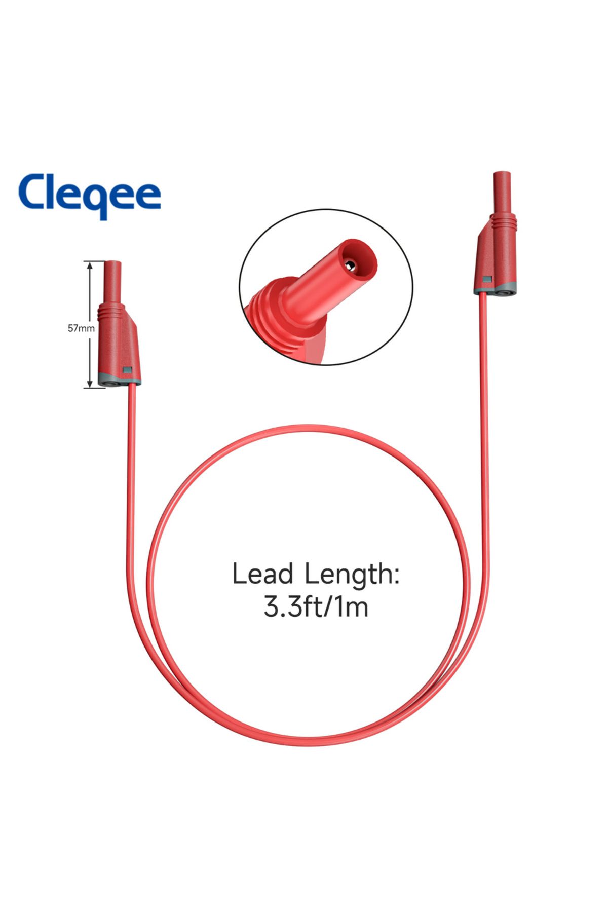 Choice-مجموعة أسلاك اختبار السيليكون من Cleqee CKT011 مع مشبك تمساح وشوكة اختبار خلفية... 3