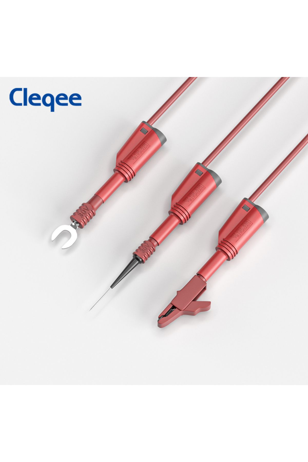 Choice-مجموعة أسلاك اختبار السيليكون من Cleqee CKT011 مع مشبك تمساح وشوكة اختبار خلفية... 5