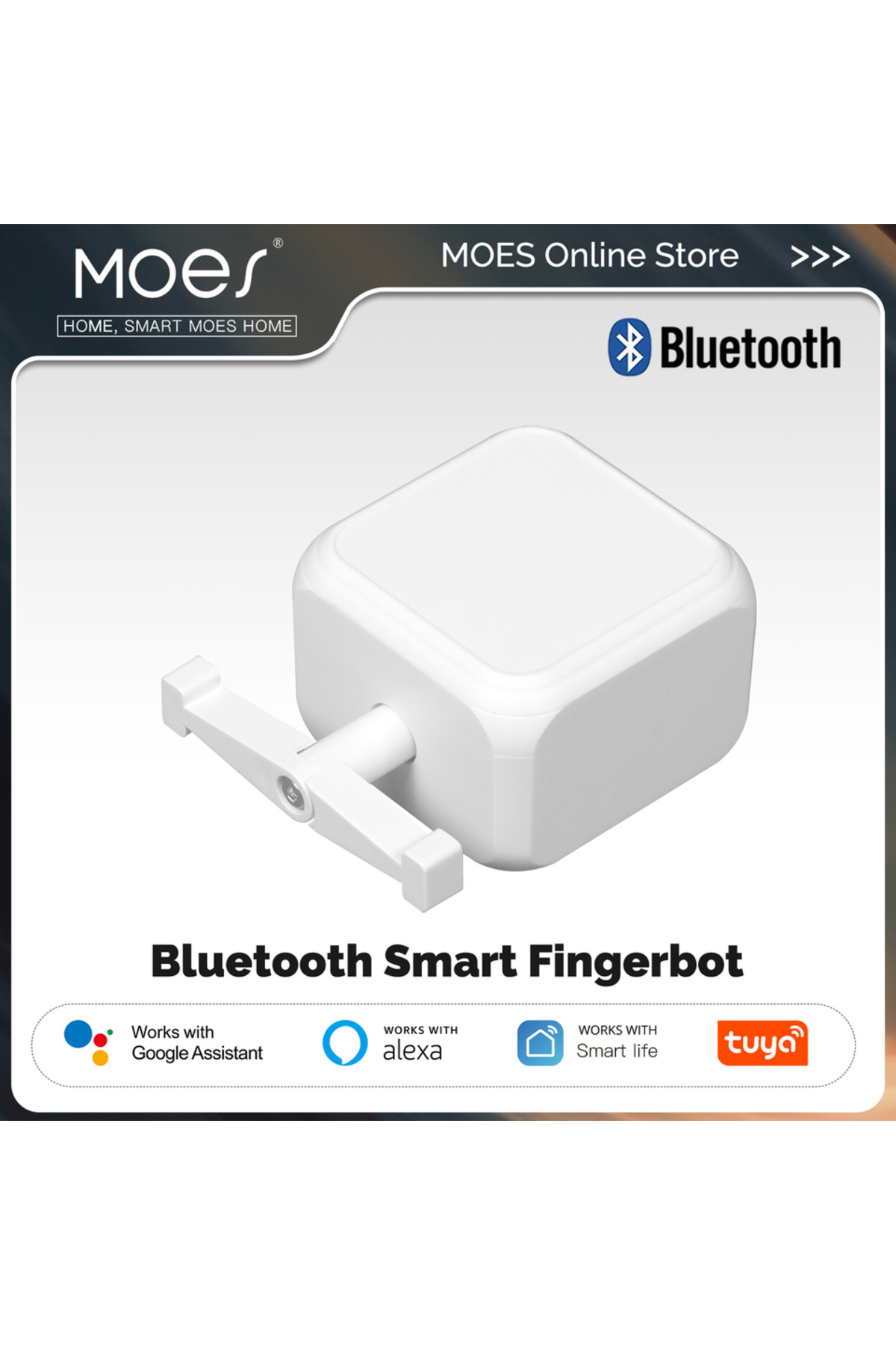 choice2-2 PCS MOES Tuya Smart Bluetooth Finger Robot Warp Switch Button Key Smart Life App with Voice Contro 1