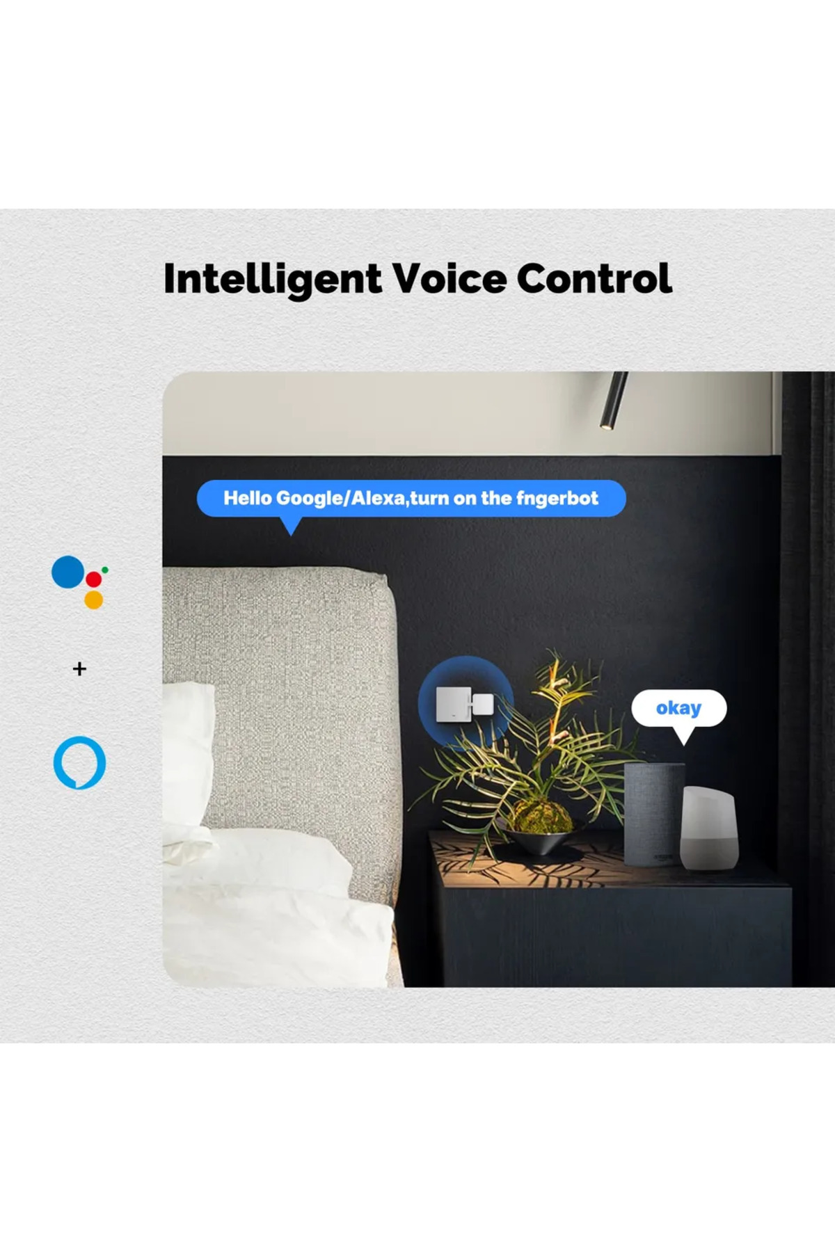choice2-2 PCS MOES Tuya Smart Bluetooth Finger Robot Warp Switch Button Key Smart Life App with Voice Contro 4