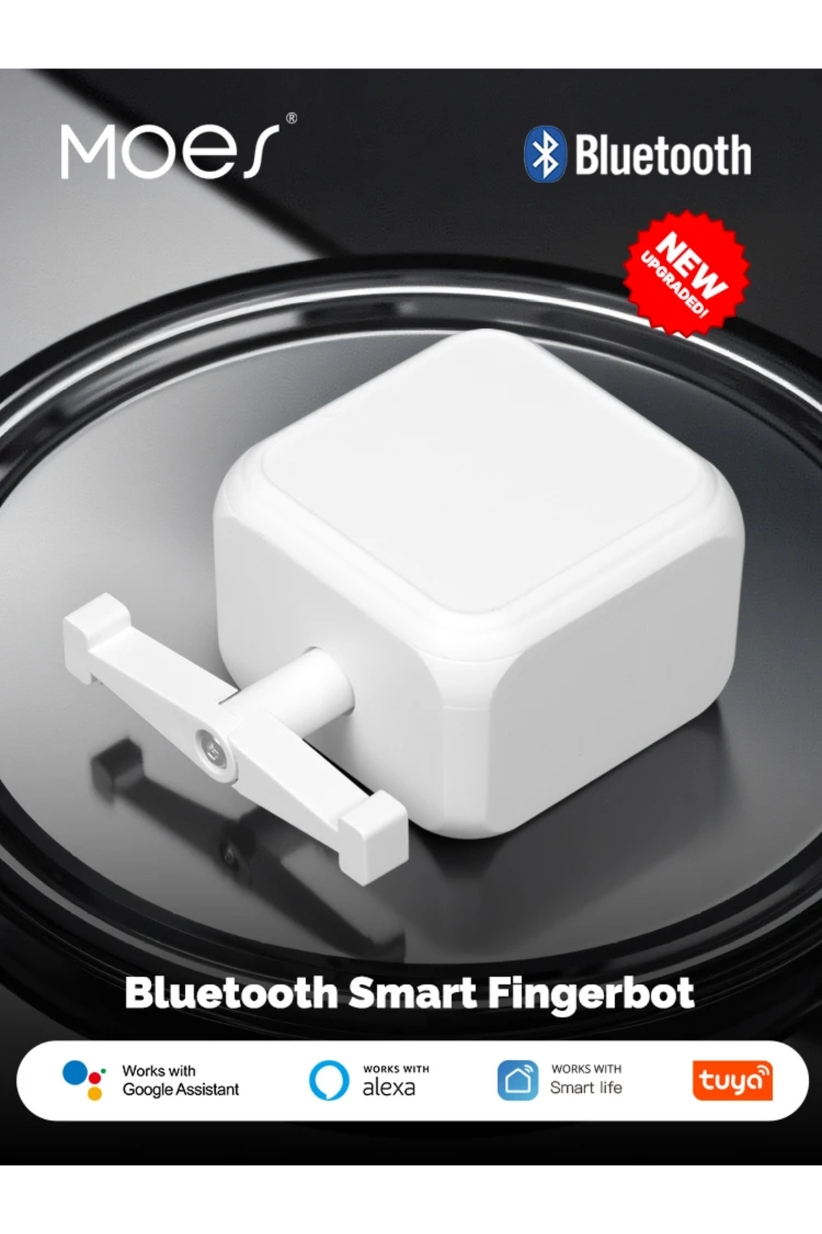 choice2-2 PCS MOES Tuya Smart Bluetooth Finger Robot Warp Switch Button Key Smart Life App with Voice Contro 8