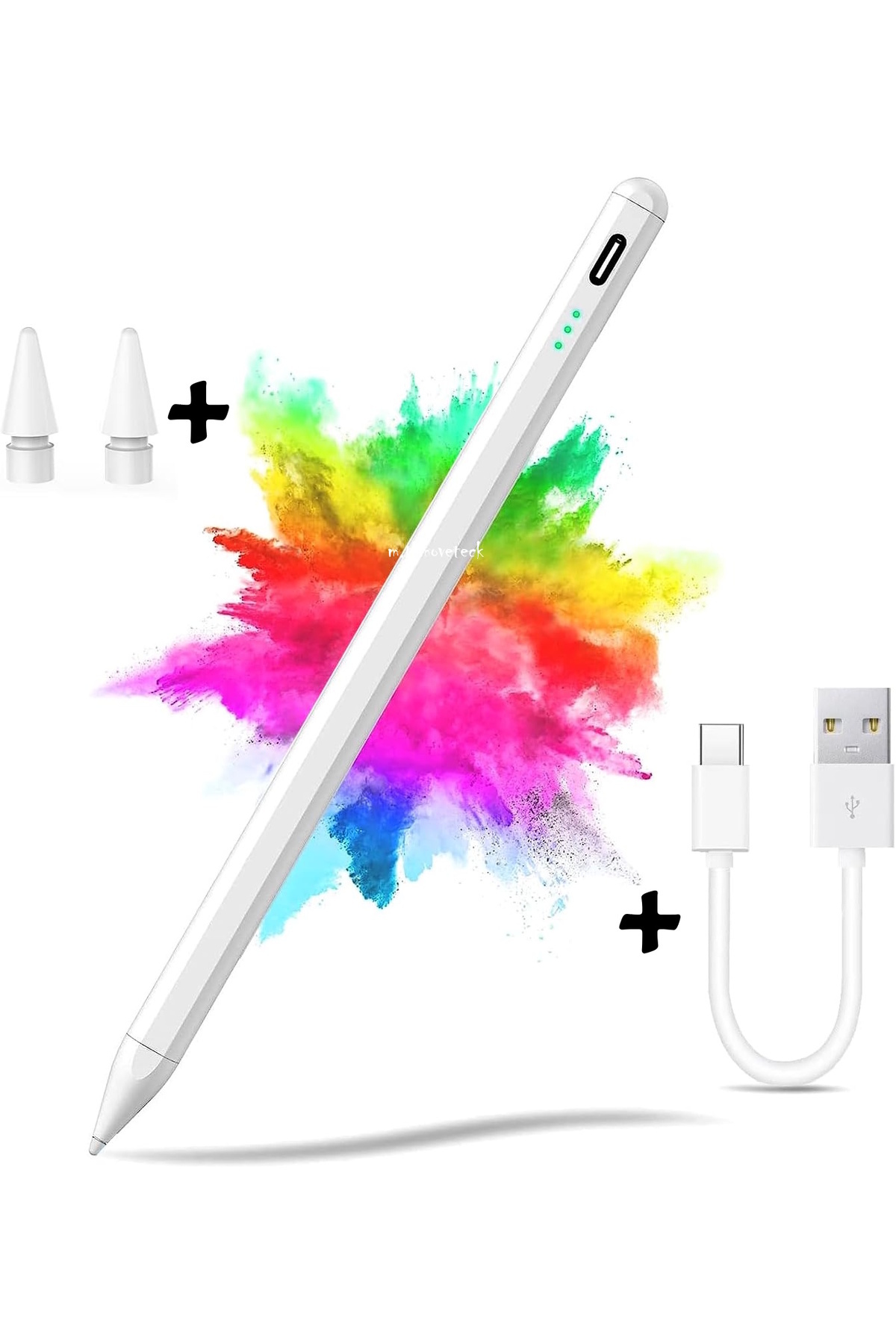 m.tk moveteck Tab P12 12.7 inç Uyumlu Tablet Kalemi Çizim Ve Yazı Kalemi Stylus Active Pen 2adet uç