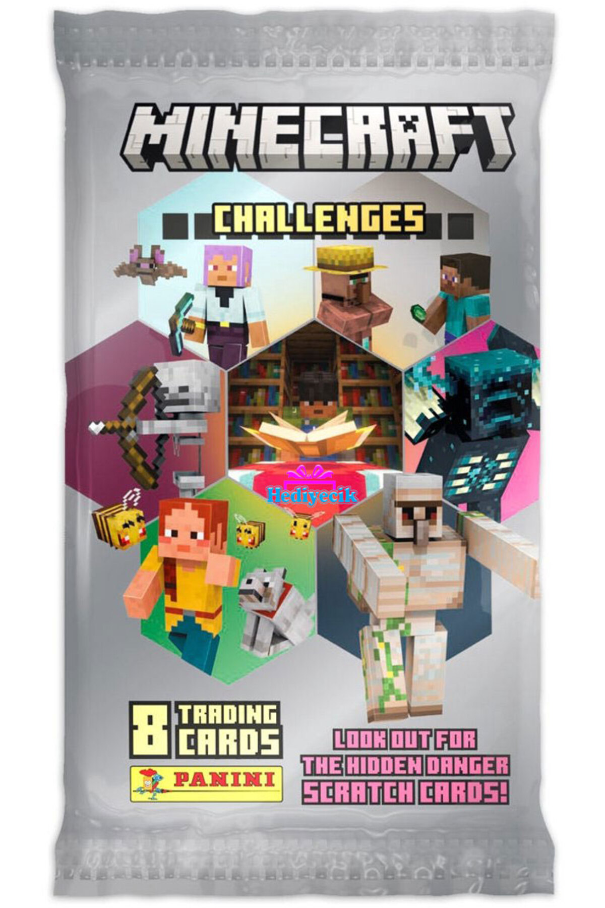 hediyecik Panini Minecraft Challenges Oyun Kartı Albümü Set - Minecraft Koleksiyon Albümü fotoğrafı 6 (önizleme)