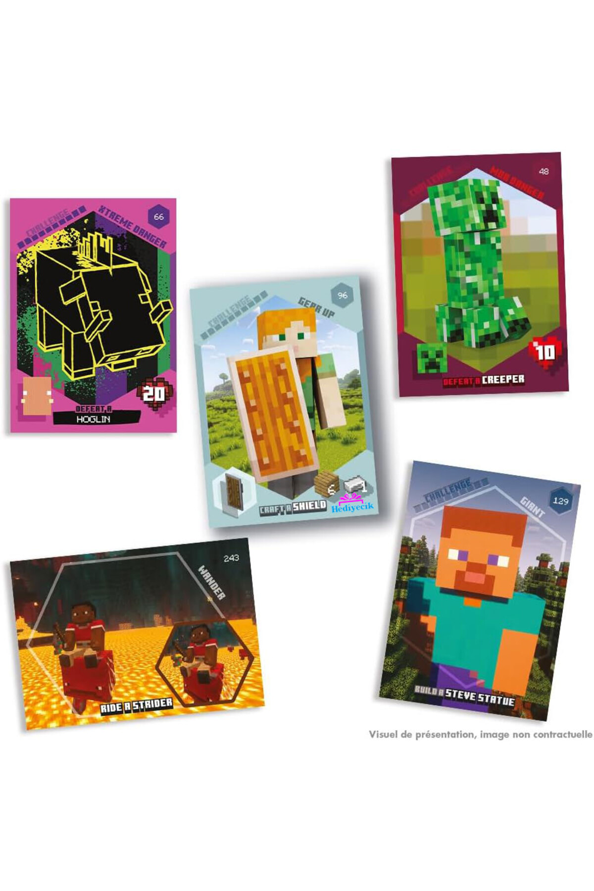 hediyecik Panini Minecraft Challenges Oyun Kartı Albümü Set - Minecraft Koleksiyon Albümü fotoğrafı 3 (önizleme)