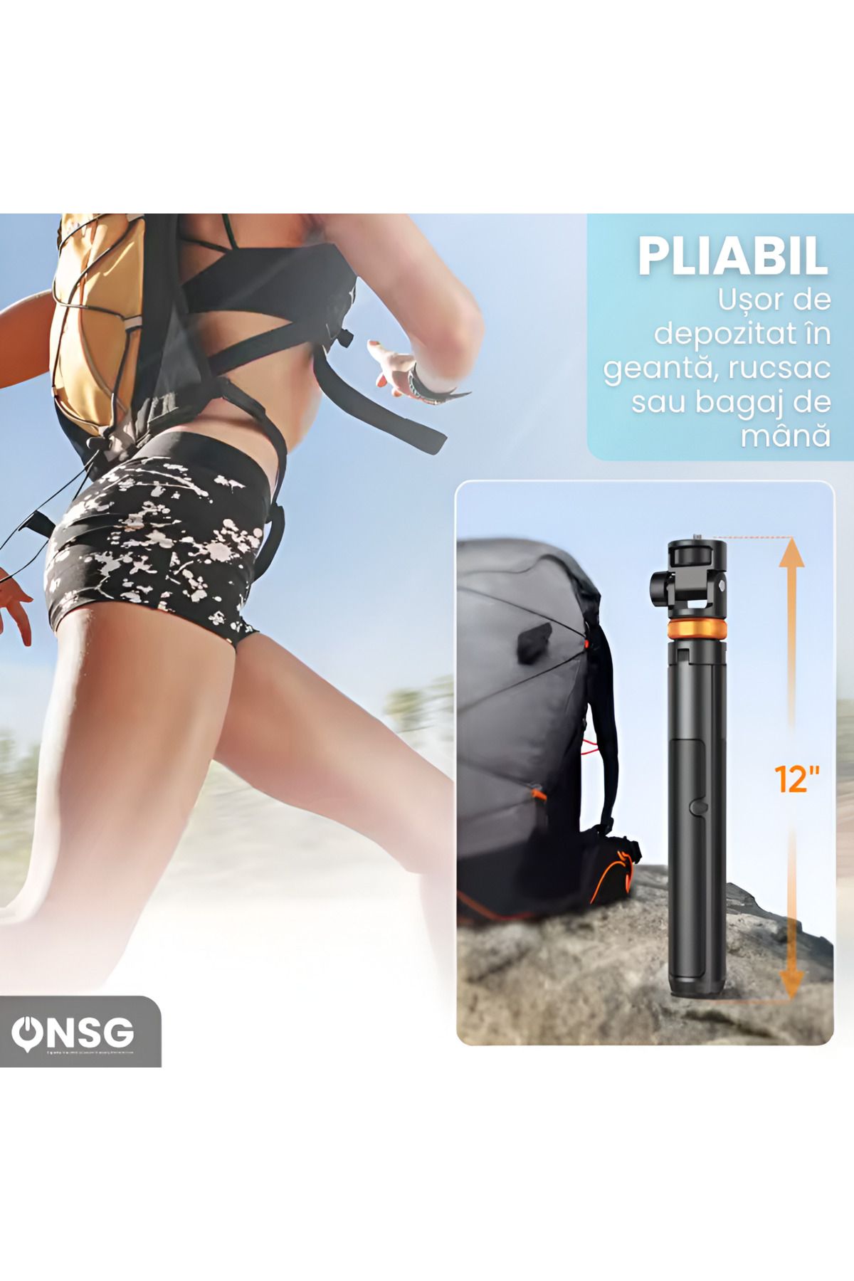 Tech-Protect-Selfie Stick 3-in-1, Bluetooth 5.2, Android And Iphone, 360 Degree Rotation, Black 4