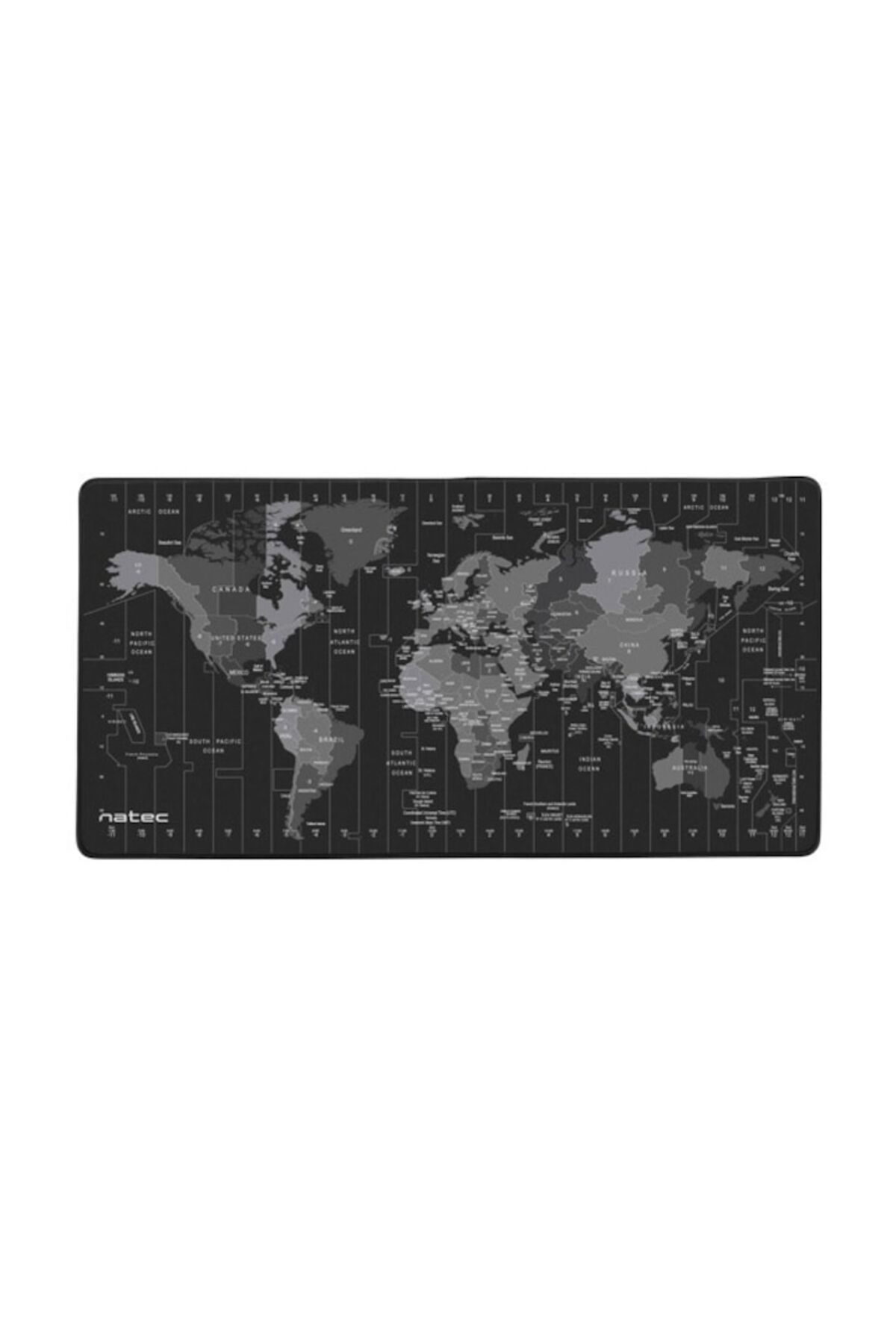 Natec-Mousepad Natec, Textil, 800 x 400 mm, Negru/Gri 2