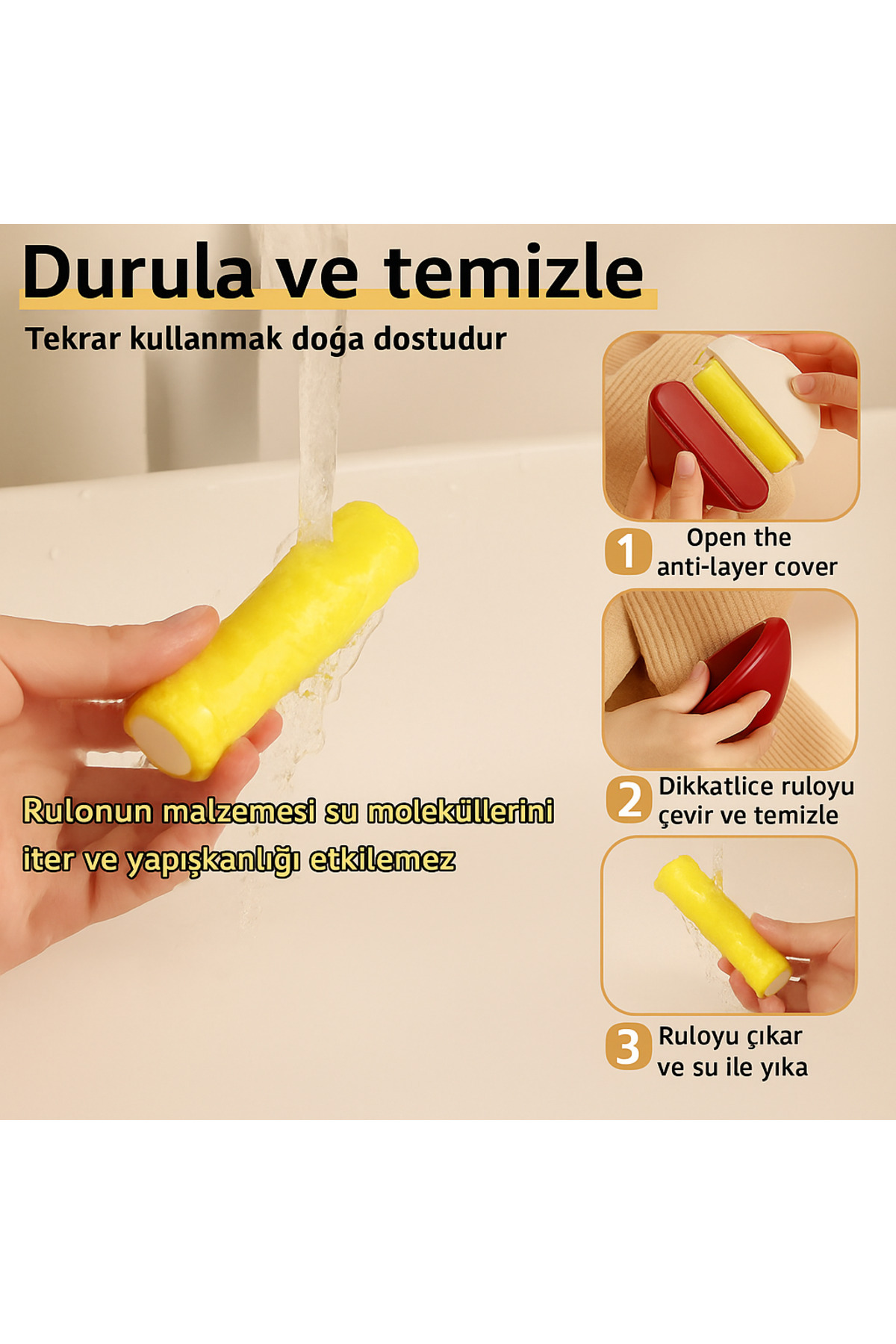 btm home-Washable Portable Triangle Lint Collector – Easy to Carry, Lint Collector 1 Piece 8