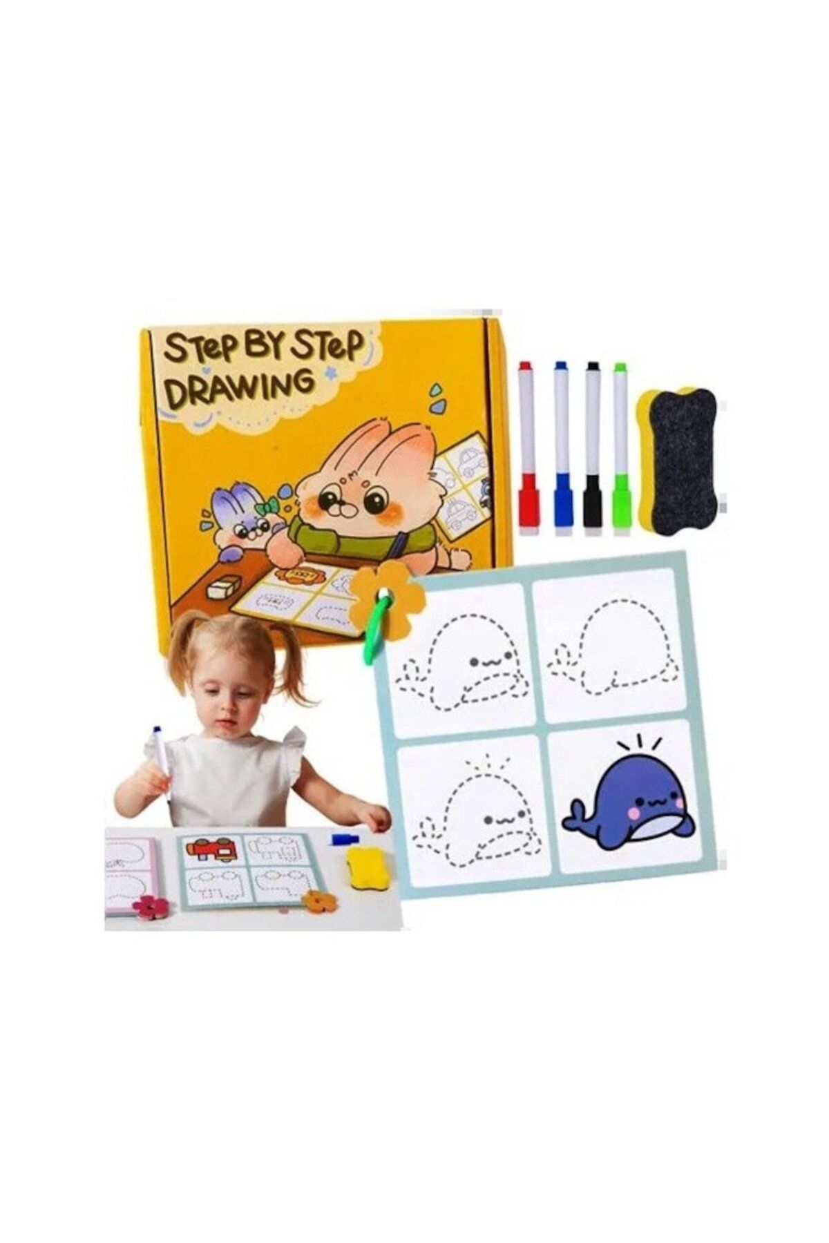 Step By Step-Set 30 drawing activity sheets 'Step by Step Drawing' 2