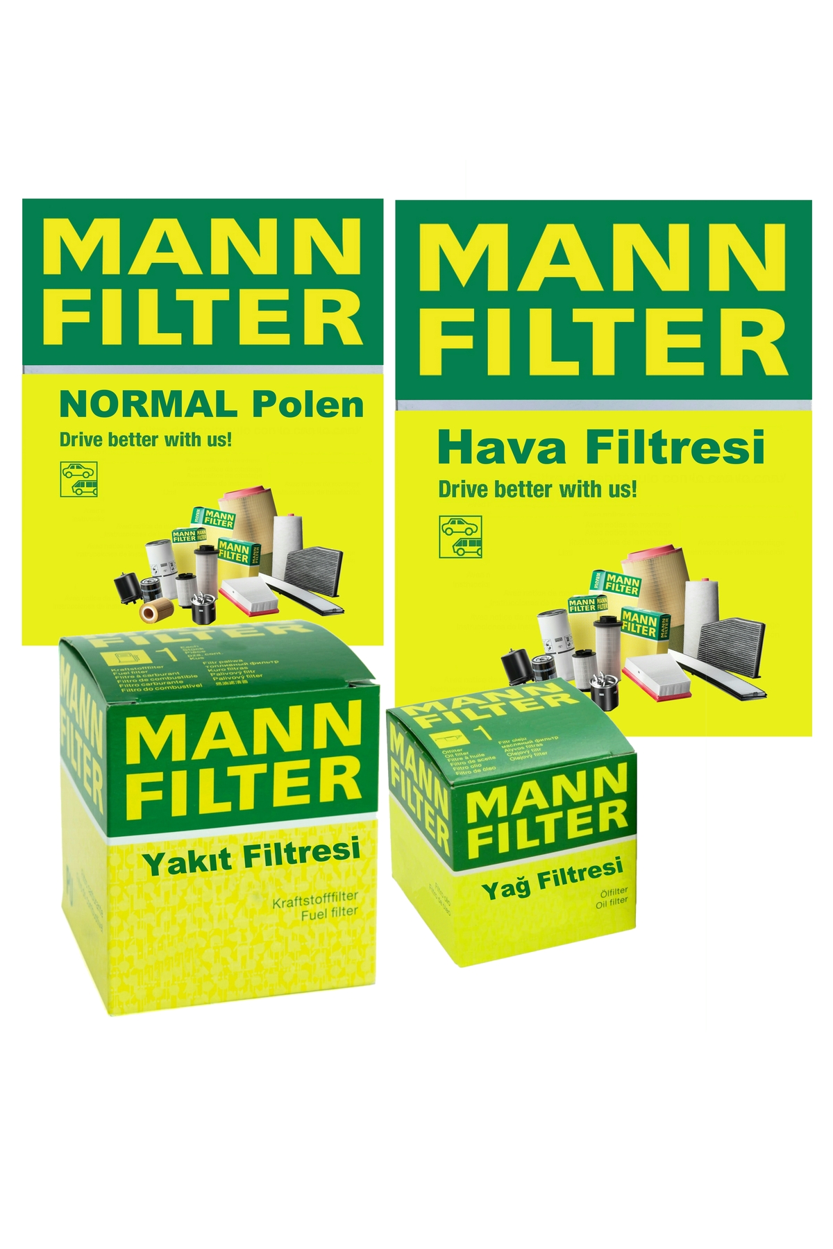 MANN Ford Transit Courier 1.5 1.6 Tdci 2014-2018 Filtre Bakım Seti