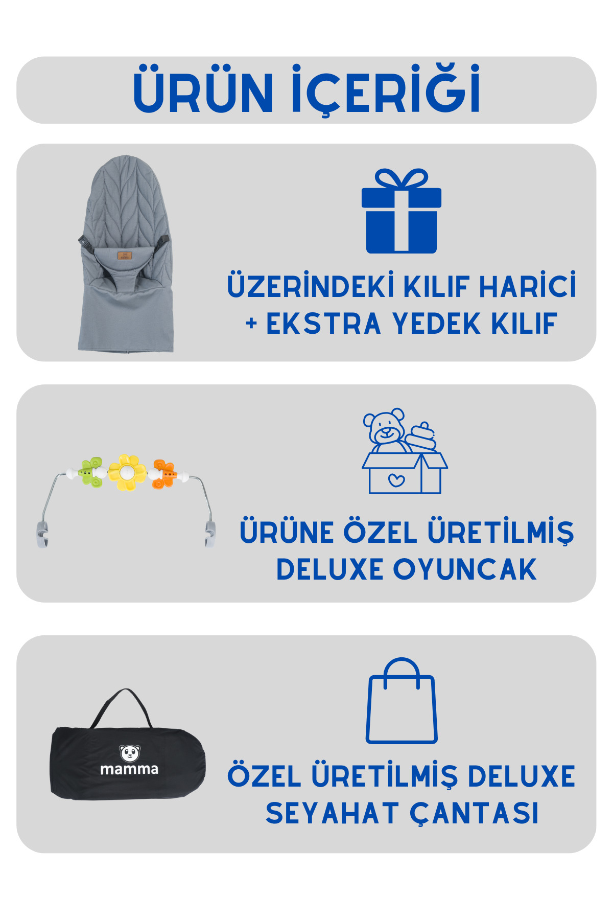 Mamma Deluxe Cotton Oyuncaklı Ana Kucağı + Ekstra Kılıf ve Seyahat Çantası fotoğrafı 4 (önizleme)