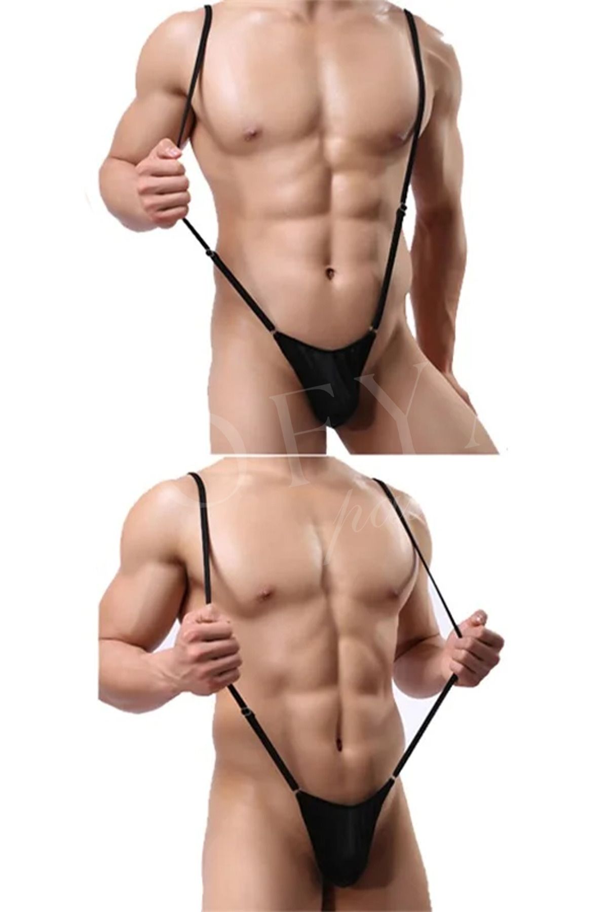 MySire-Ανδρικό κορμάκι Fancy Drawstring – Απλό και σέξι εσώρουχο για στιγμές 5