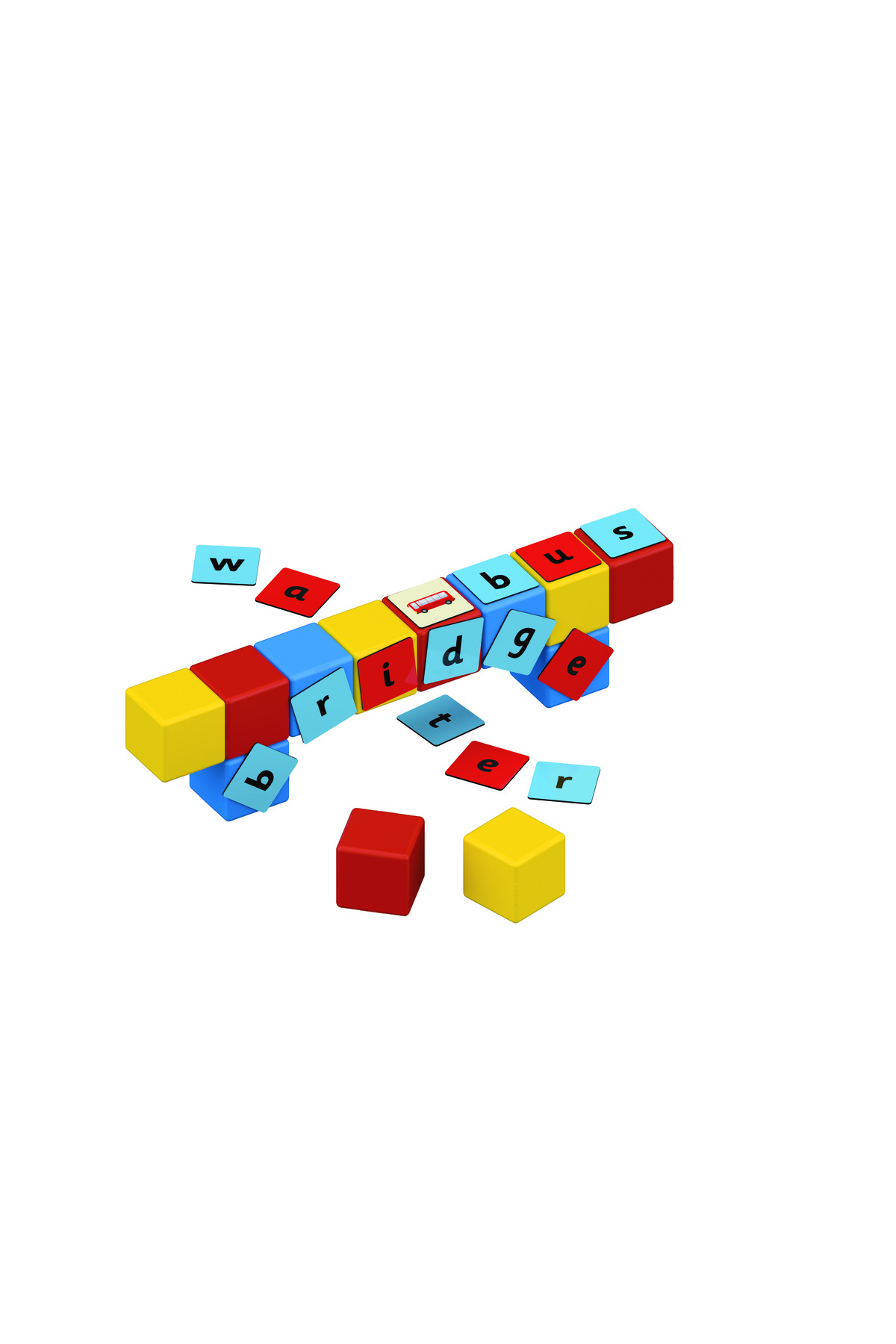 مکعب جادویی ساخت کلمات، اسباب‌بازی STEM با کلیپس‌های بازیافتی، ۱۶ بلوک مغناطیسی با ۶۳ کلیپس جادویی