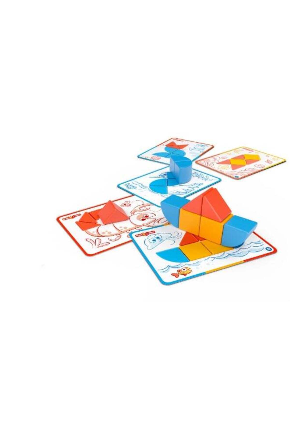 مکعبهای مگنتی مجیکوب و کارتها، ۱۶ تکه، اسباببازیهای ساختنی برای کودکان، STEM، خلاقیت