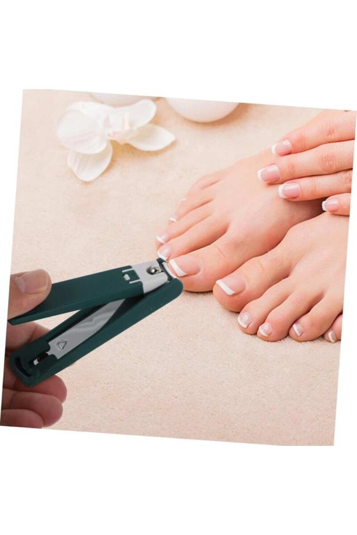 SİNKA Paslanmaz El Ayak Tırnak Makası Metal Kutu Cam Törpü 4'lü Set fotoğrafı 2 (önizleme)