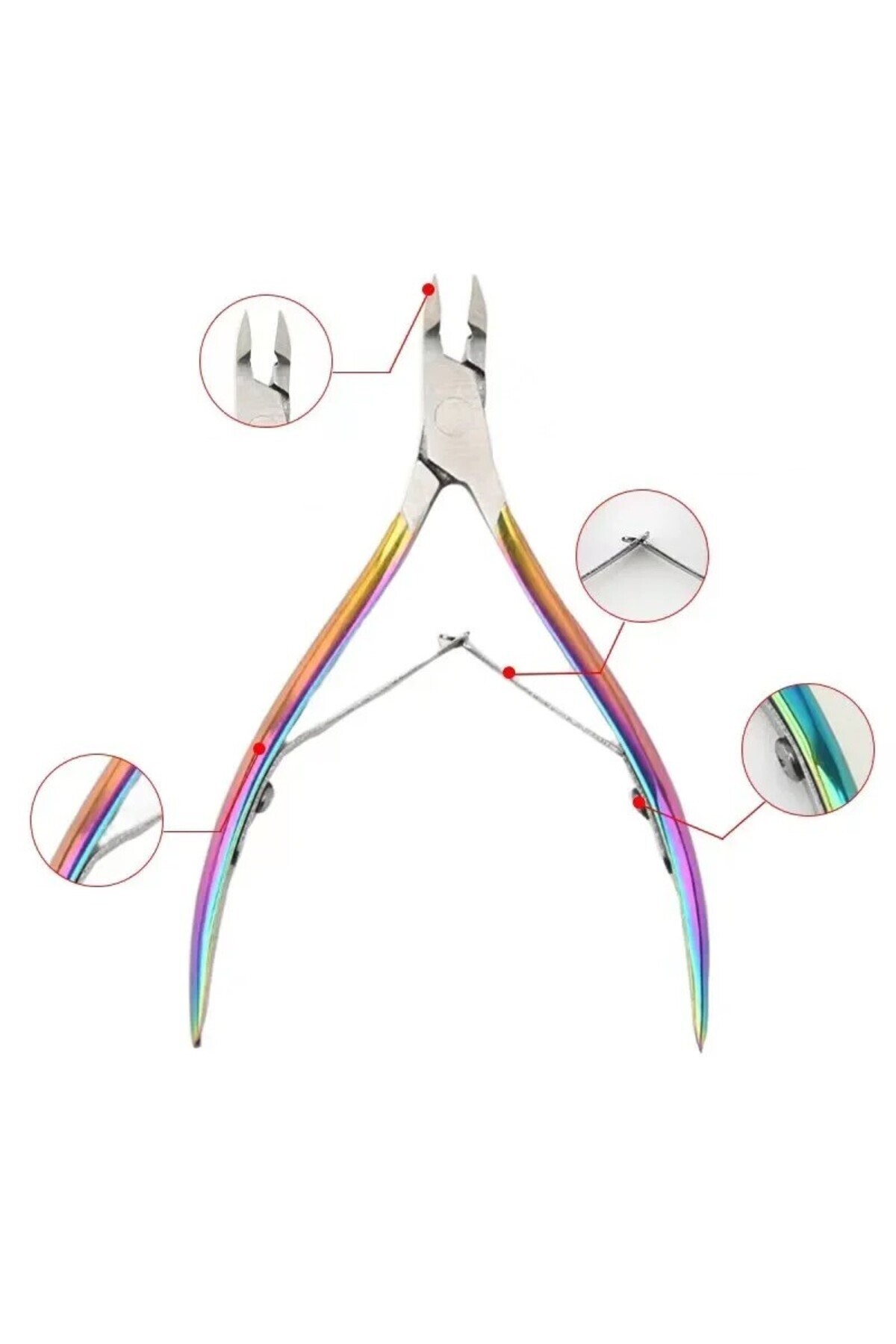 SİNKA İnce Ağız Manikür Pens Tırnak Et Kesme + Çelik Törpü Paslanamaz 2'li Set fotoğrafı 4 (önizleme)