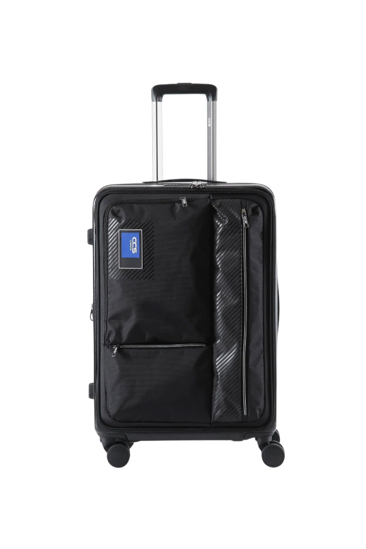 ÇÇS Çok Gözlü Ultra Light Hafif Lüks Polikarbon Ön Kapak Kumaş İthal Körüklü Valiz 25730