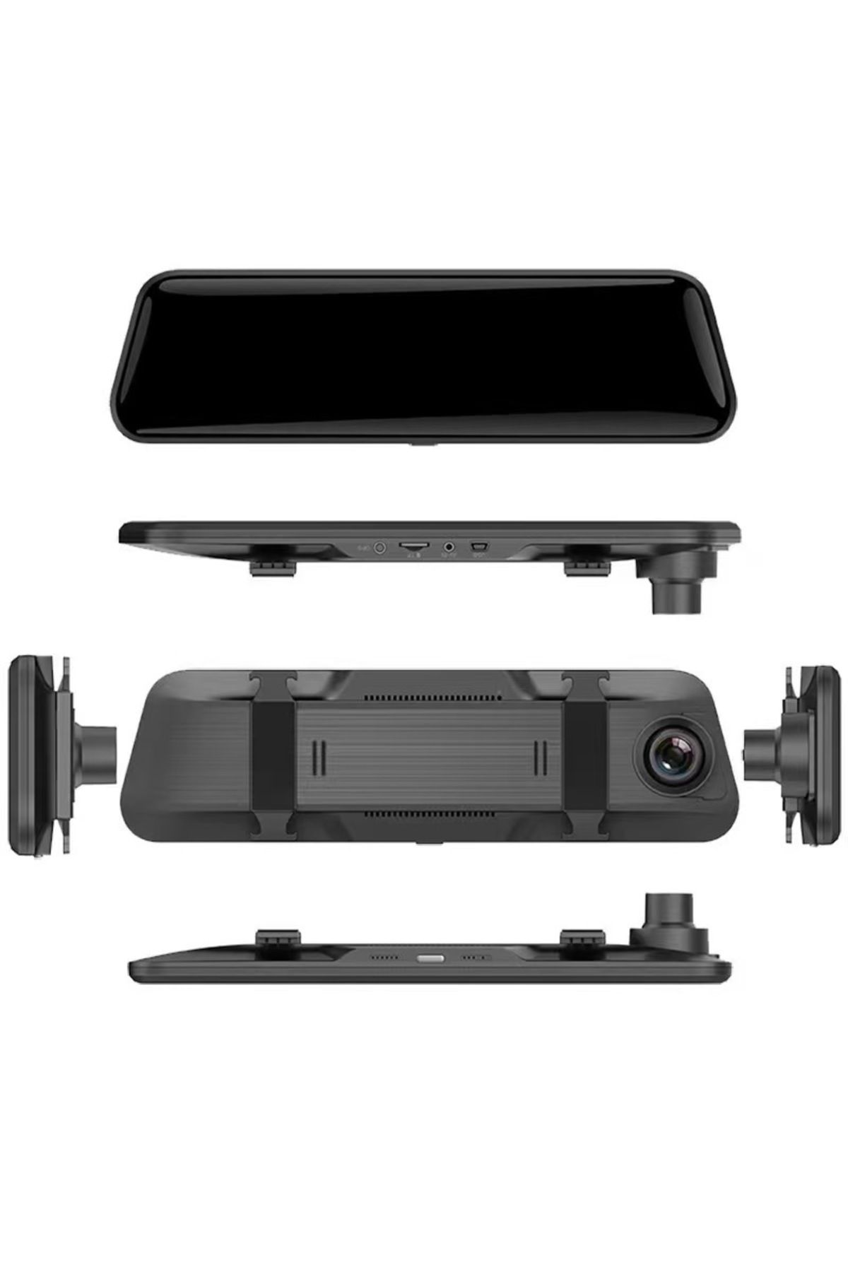 Generic-10-inch Car Dash Cam with Rearview Mirror, Night Vision, 1080P FHD, Full Touchscreen, 170°, WiFi 3