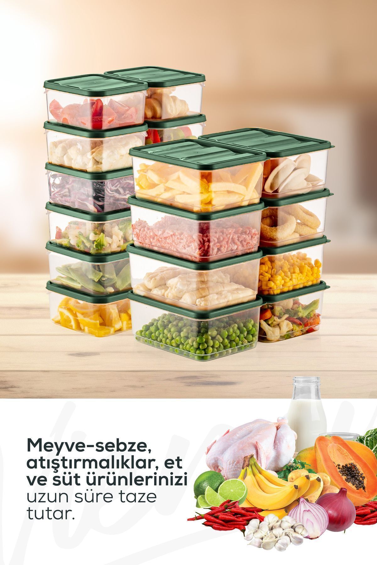 WEEEDセット売り Vienev 20'li Buzdolabı Düzenleyici Organizer Mikrodalgaya Uygun