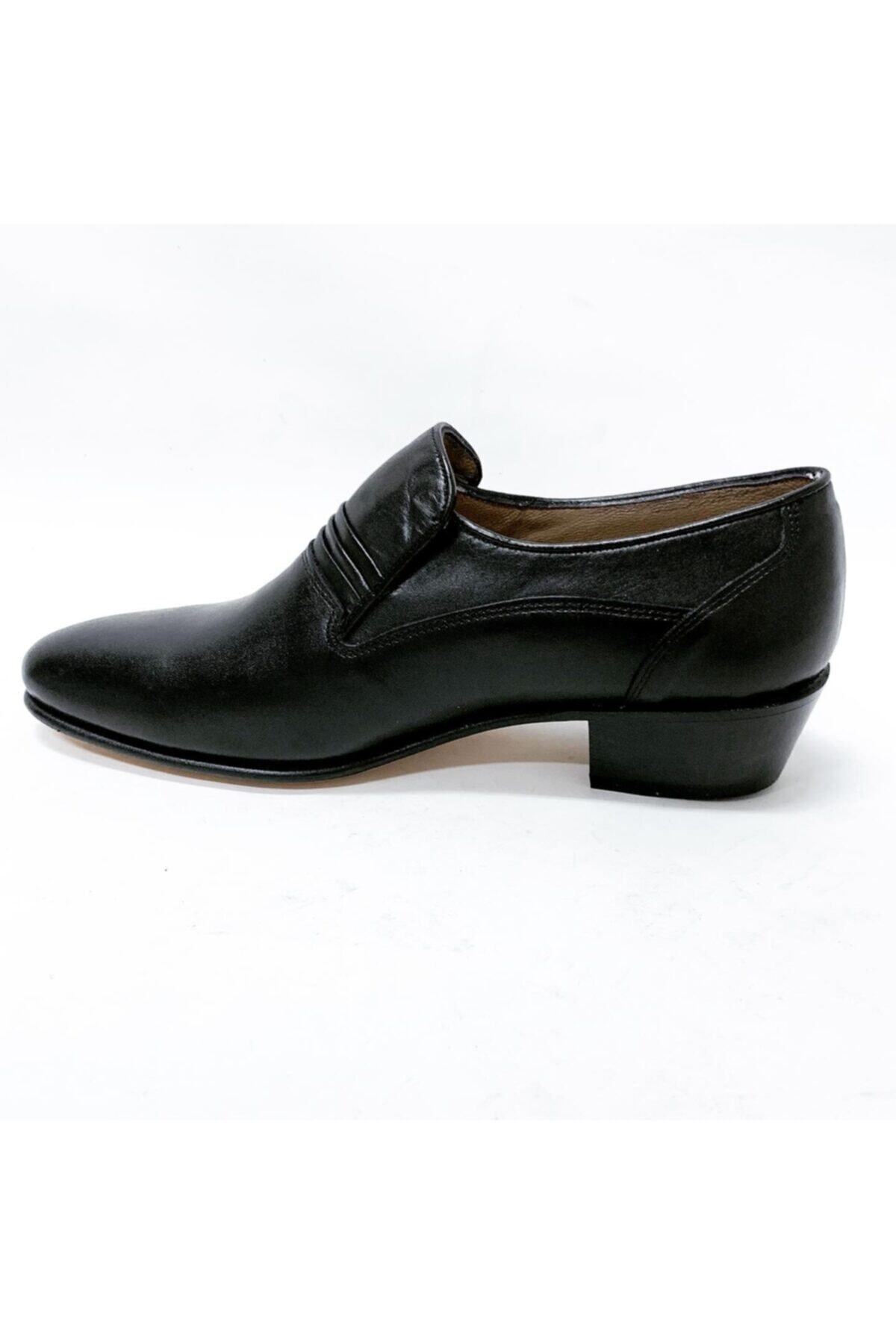 stok83-Men's Black Genuine Leather Wednesday Shoes 3